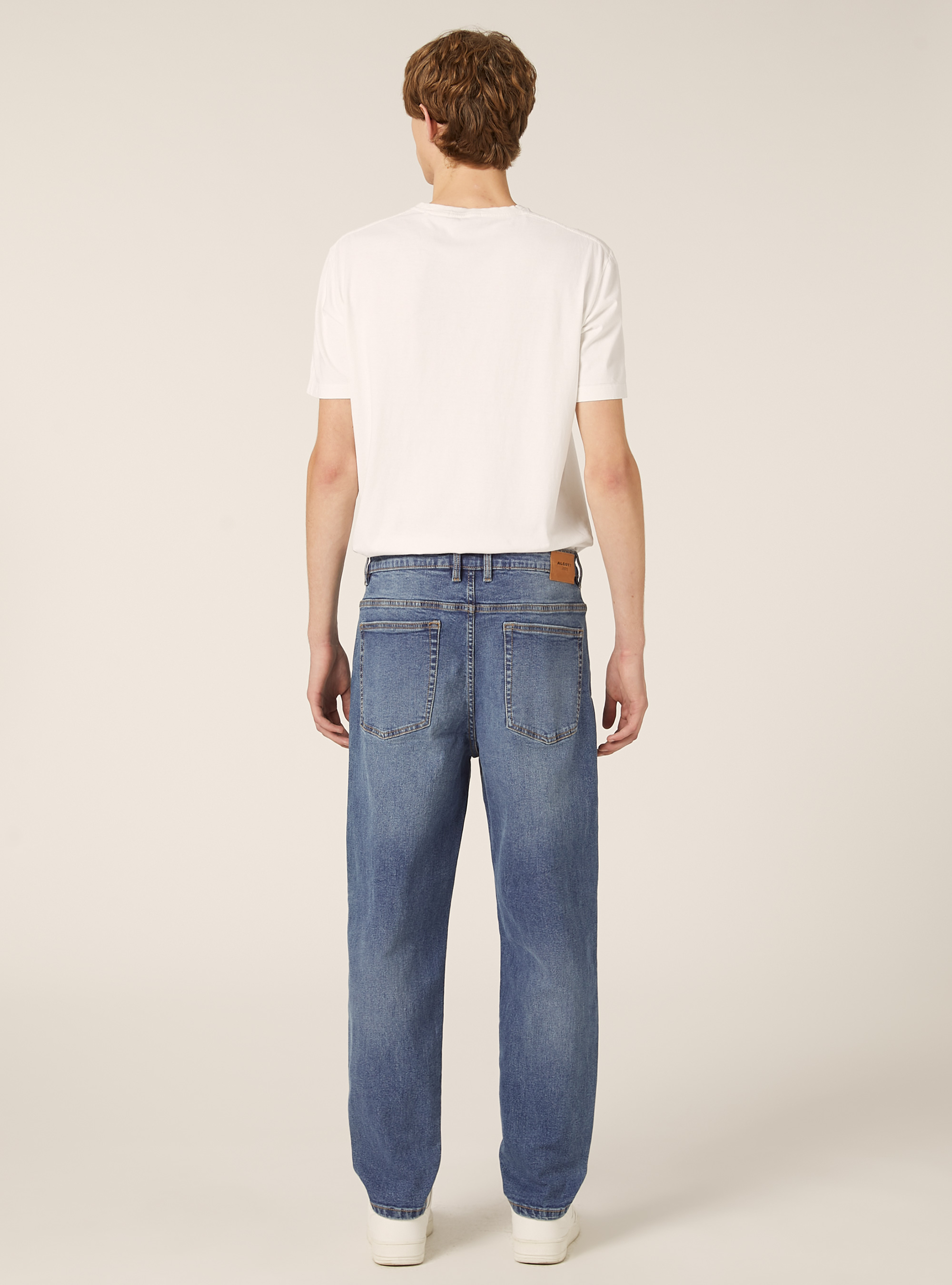 Jeans coupe décontractée, D002 MEDIUM DARK BLUE