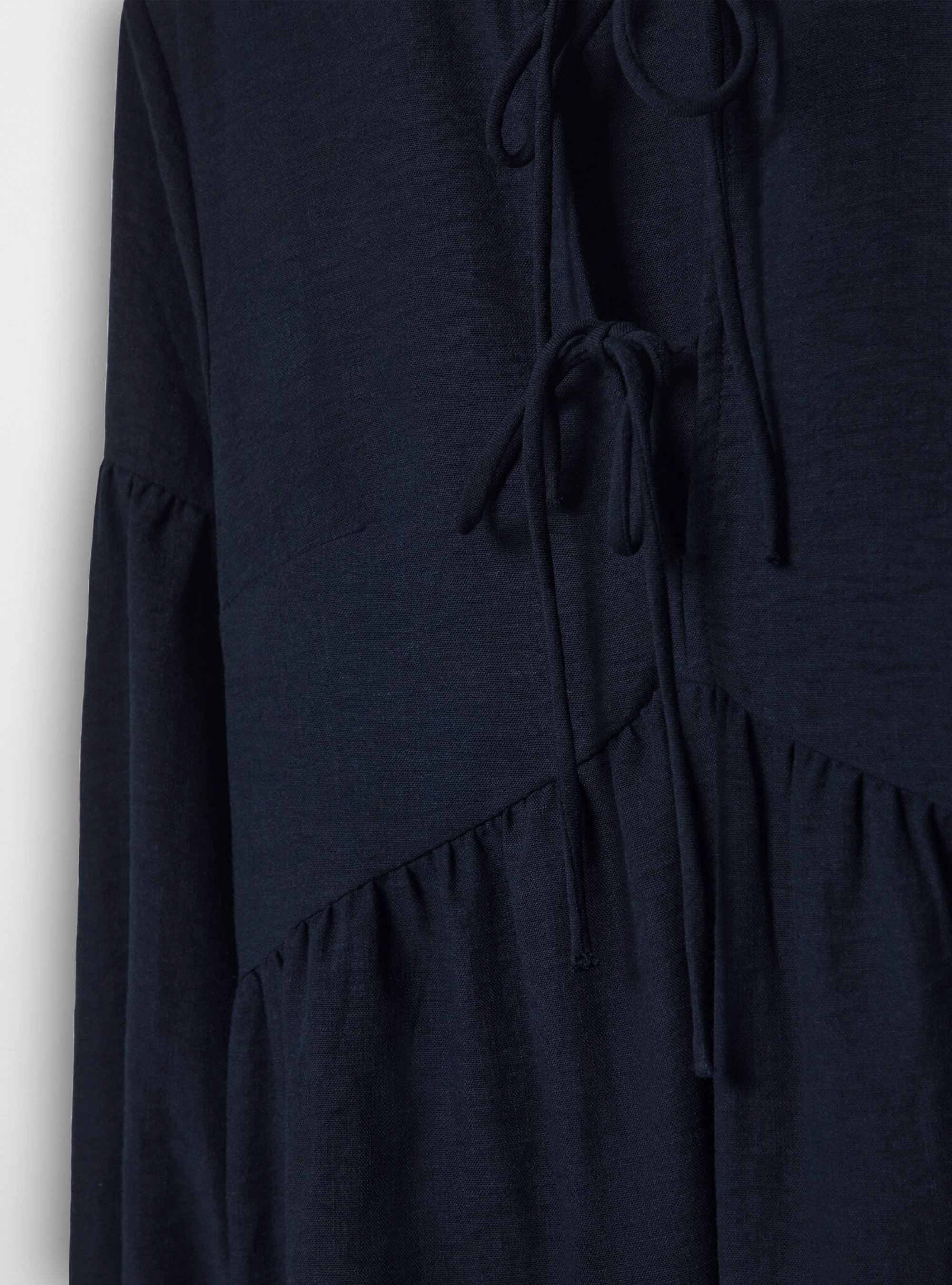 Vestido suave con lazos, NA2 NAVY MEDIUM