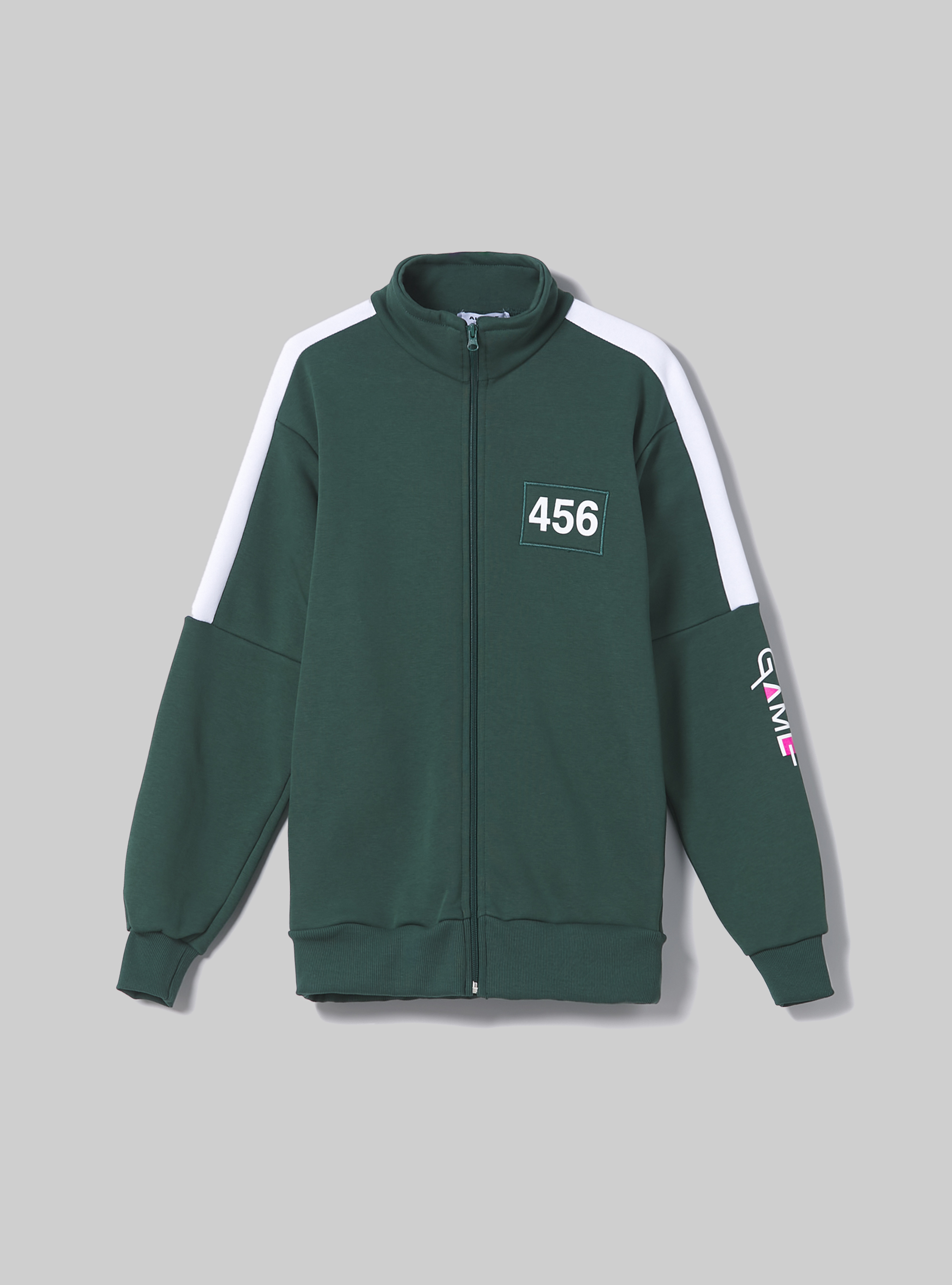 Felpa con zip Squid Game / Alcott, GN2 GREEN MEDIUM