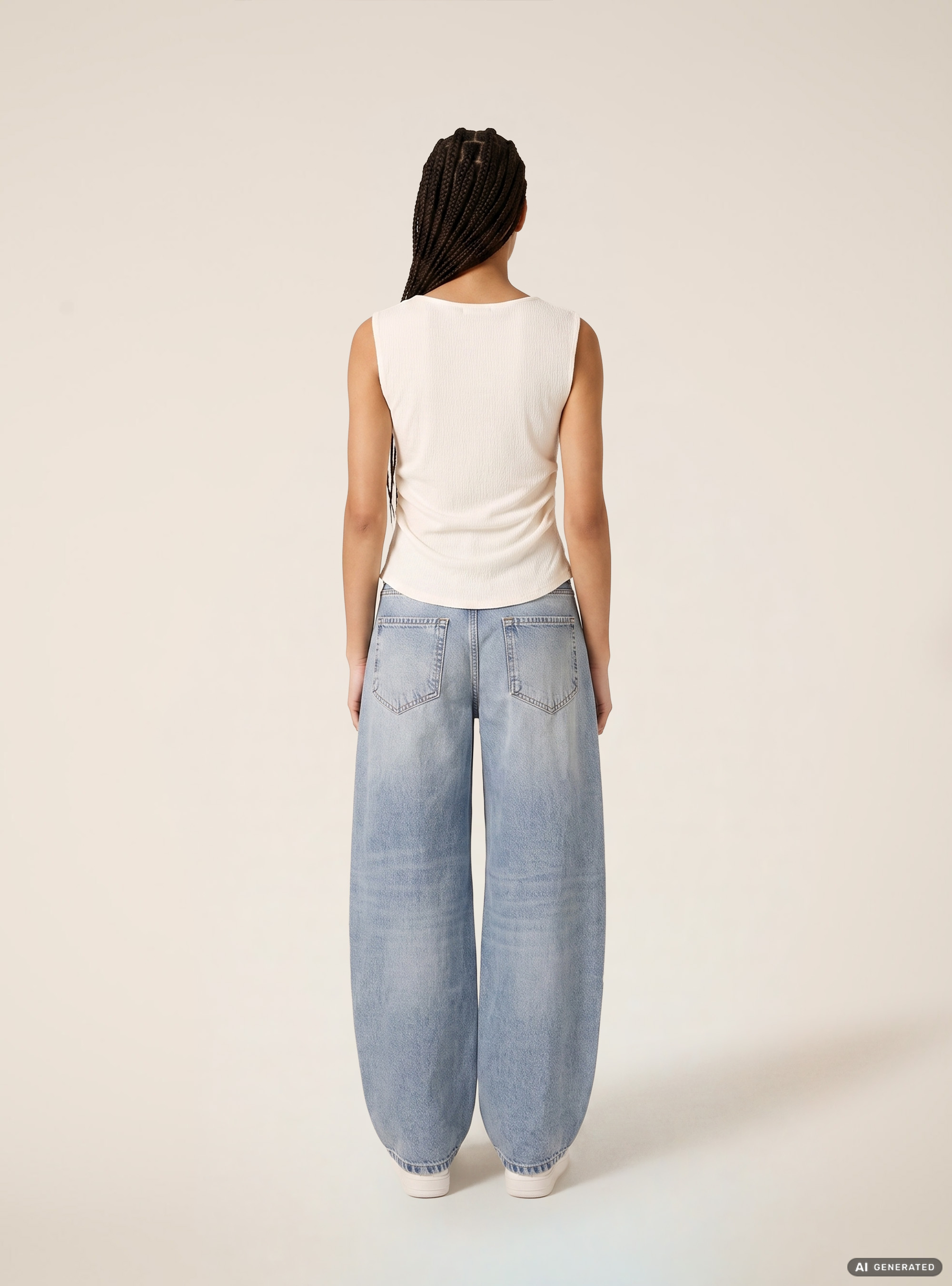 T-shirt maniche ad alette texturizzata, WH1 OFF WHITE