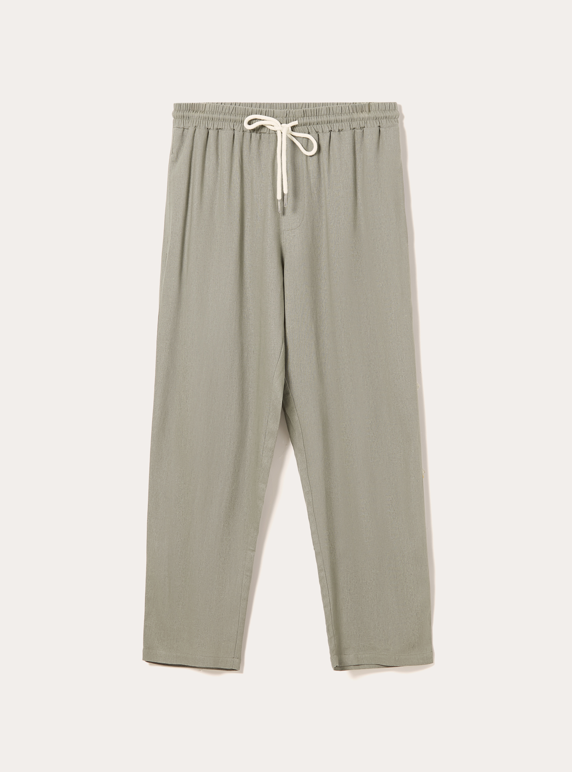 Linen blend jogger trousers, KY3 KAKY LIGHT