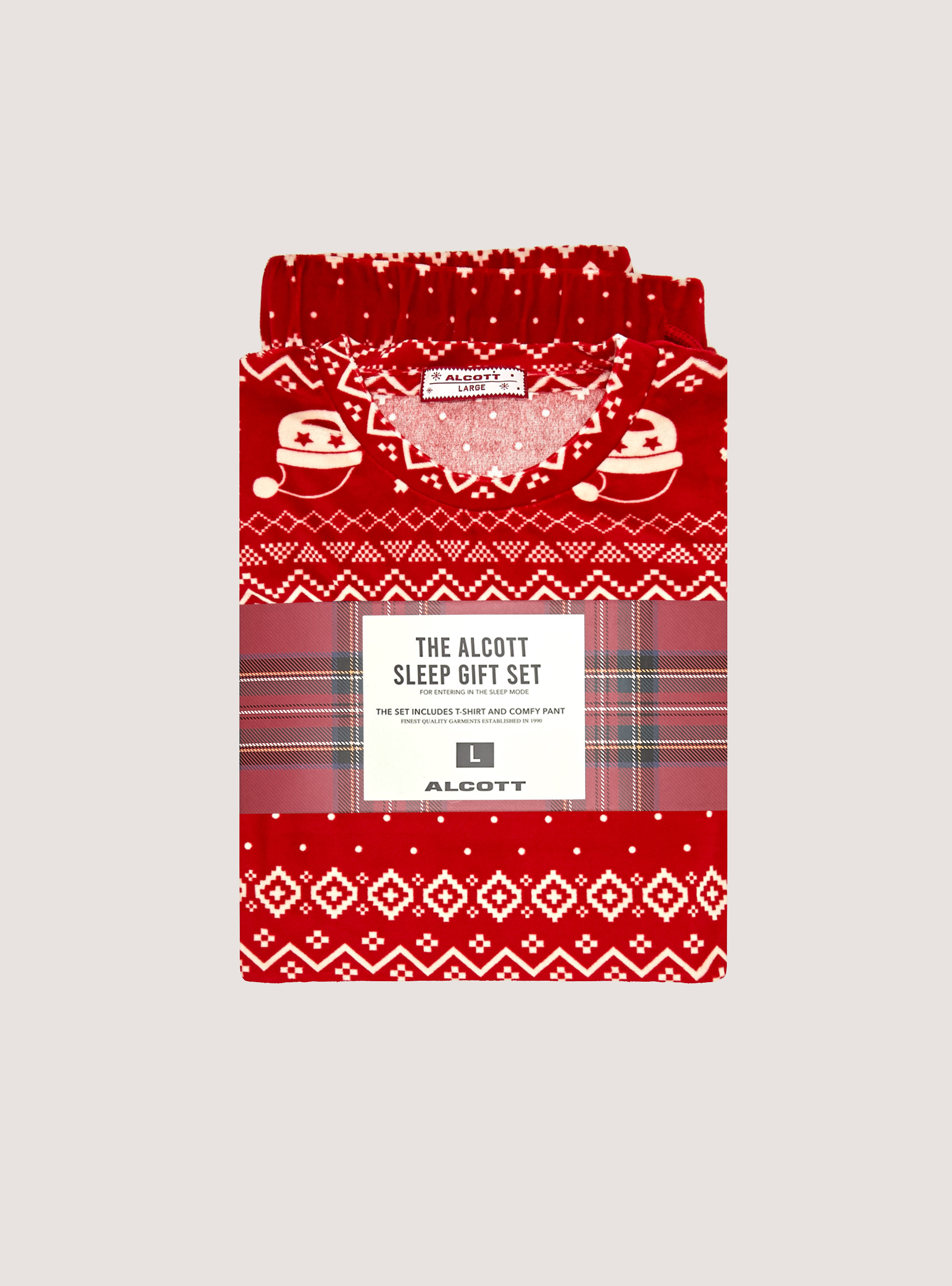 Christmas Family Collection all over pyjamas, RD2 RED MEDIUM