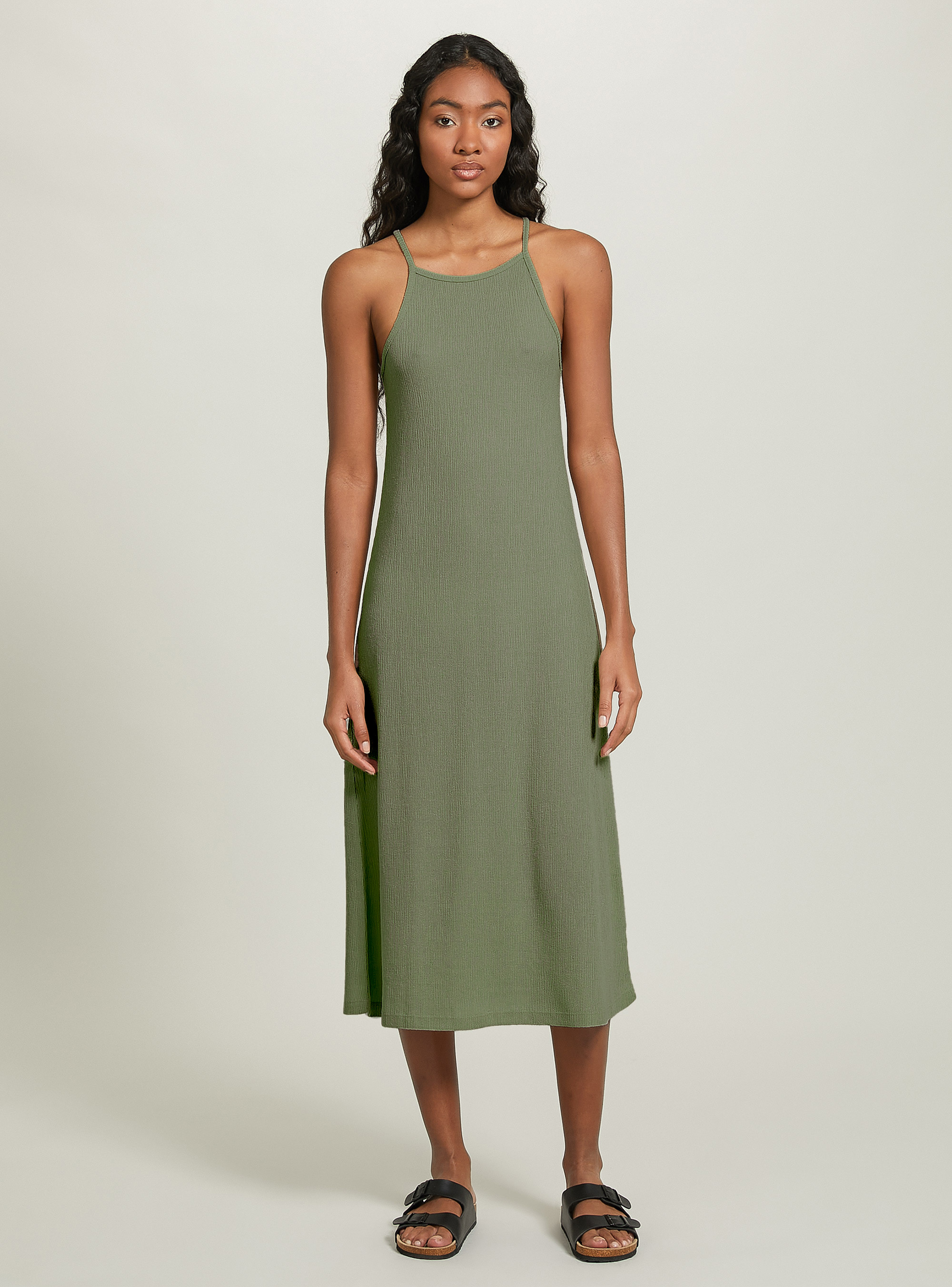 Vestito midi con scollo halter, KY3 KAKY LIGHT