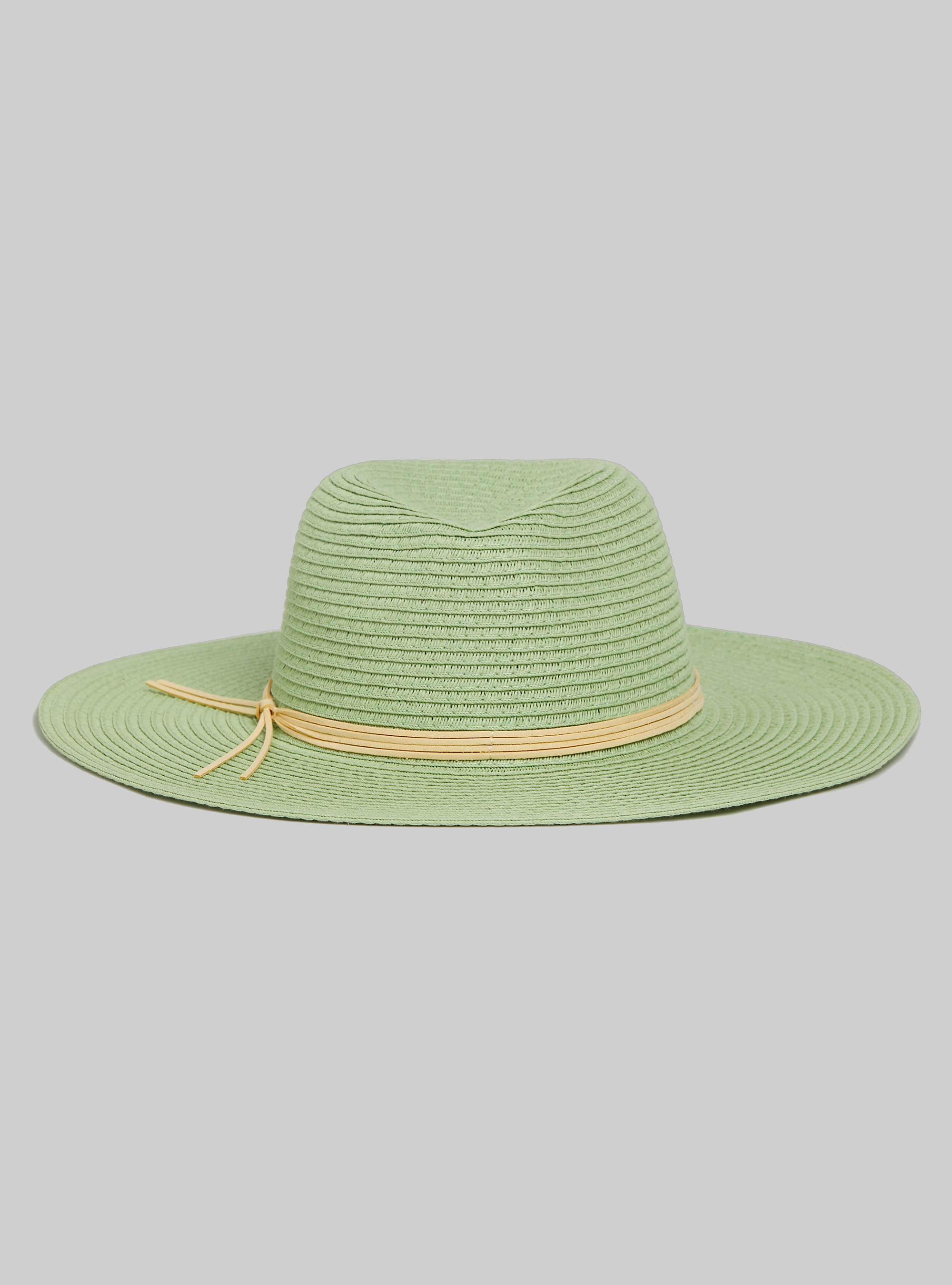 Cappello effetto rafia con fiocco, GA3 AQUA GREEN LIGHT