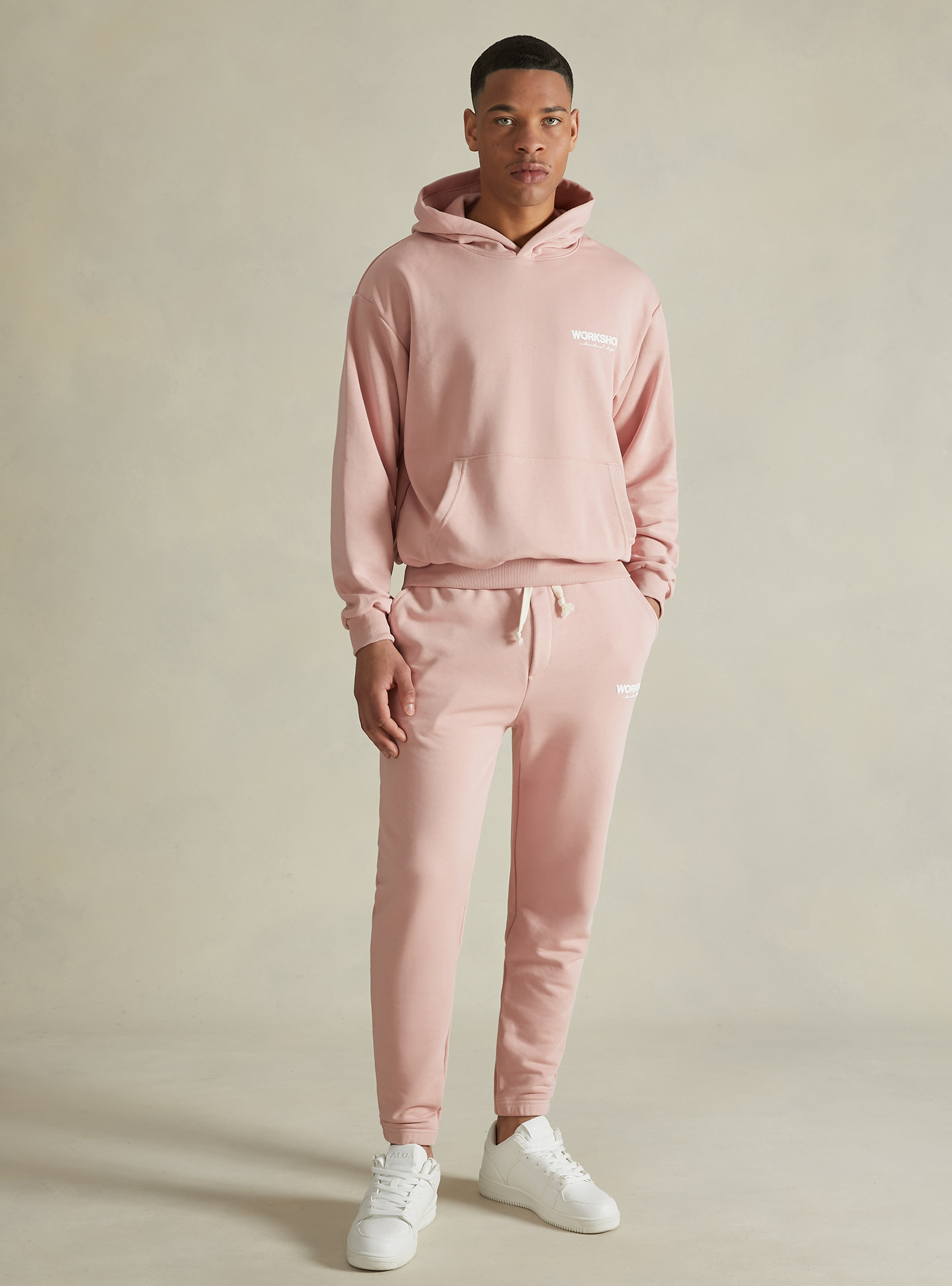 Sweatshirt mit Boxy-Passform und Workshop-Aufdruck, PK2 PINK MEDIUM
