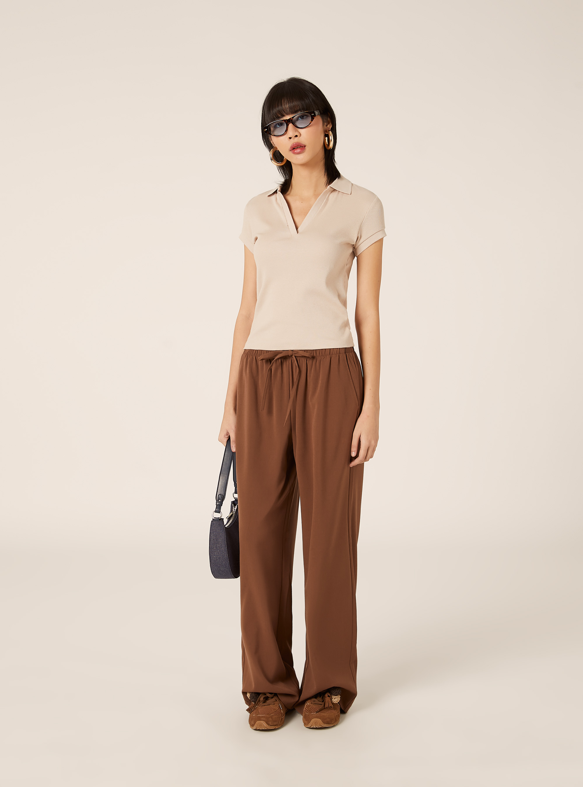 Polo a coste, BG2 BEIGE MEDIUM