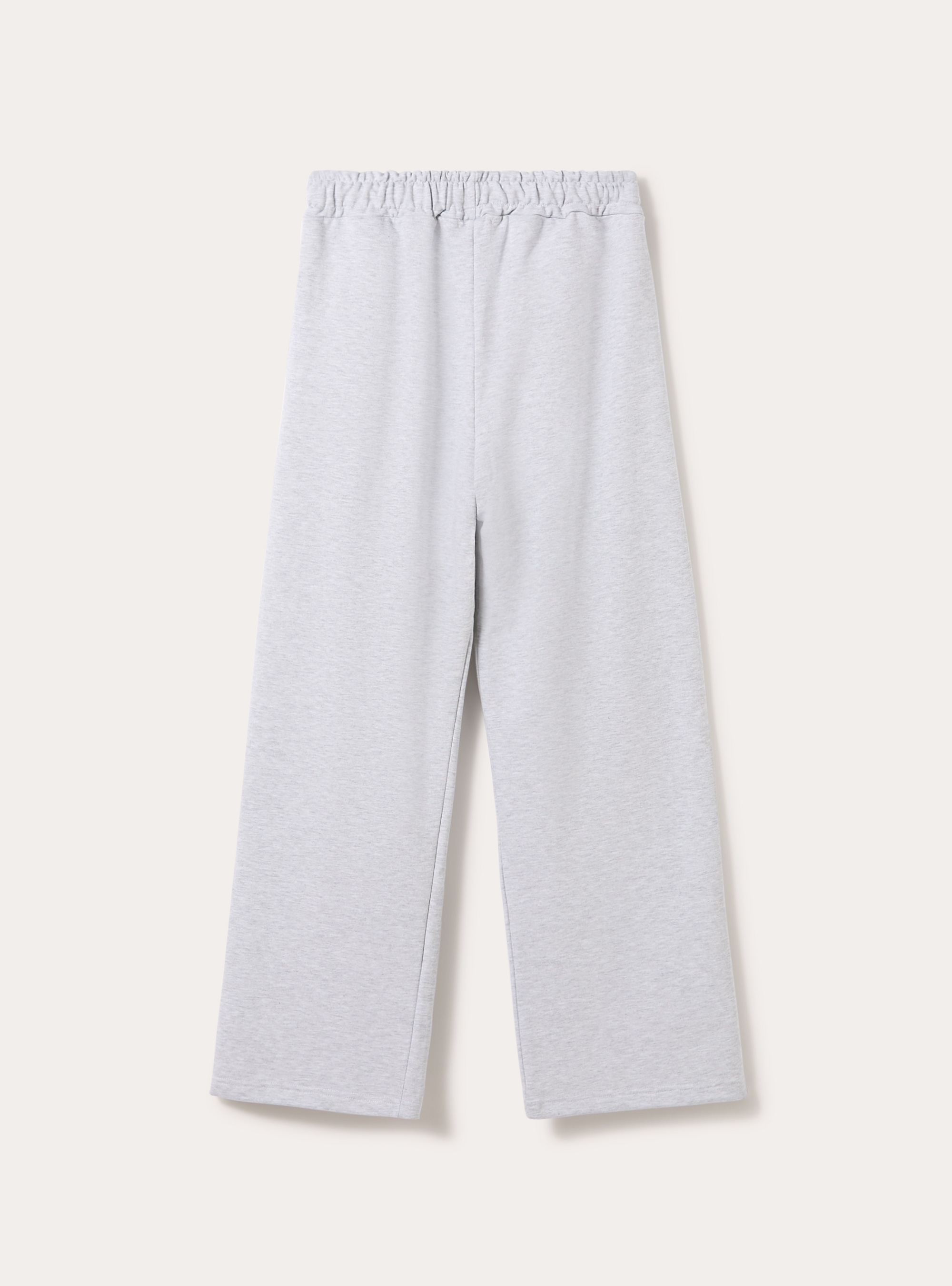 Jogger loose fit  in felpa, MGY3 GREY MEL LIGHT