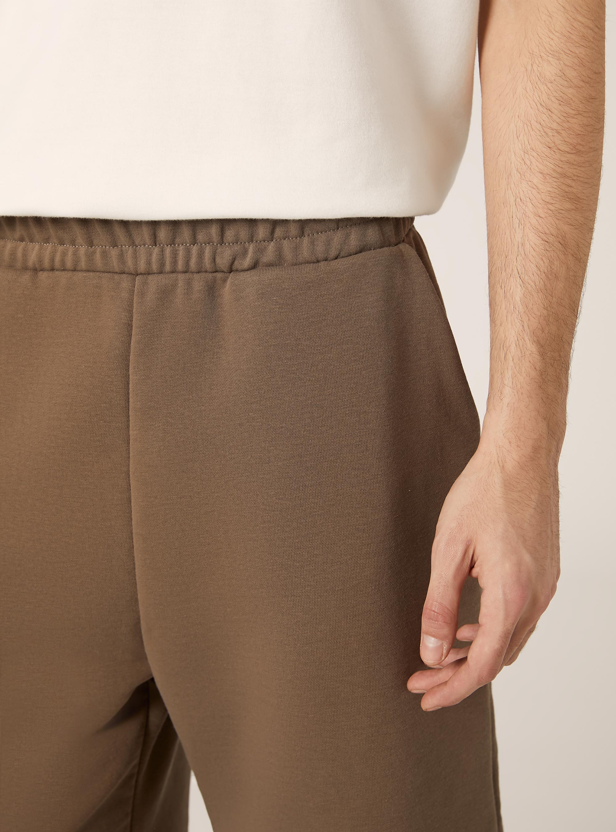 Bermuda de algod&oacute;n holgada, BR2 BROWN MEDIUM