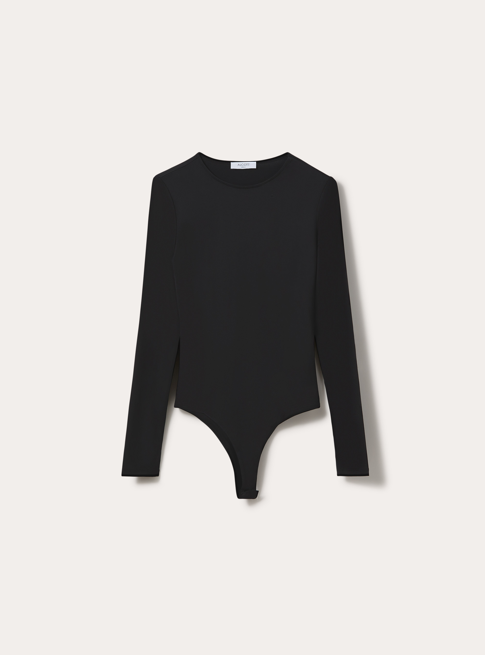 Body girocollo maniche lunghe, BK1 BLACK