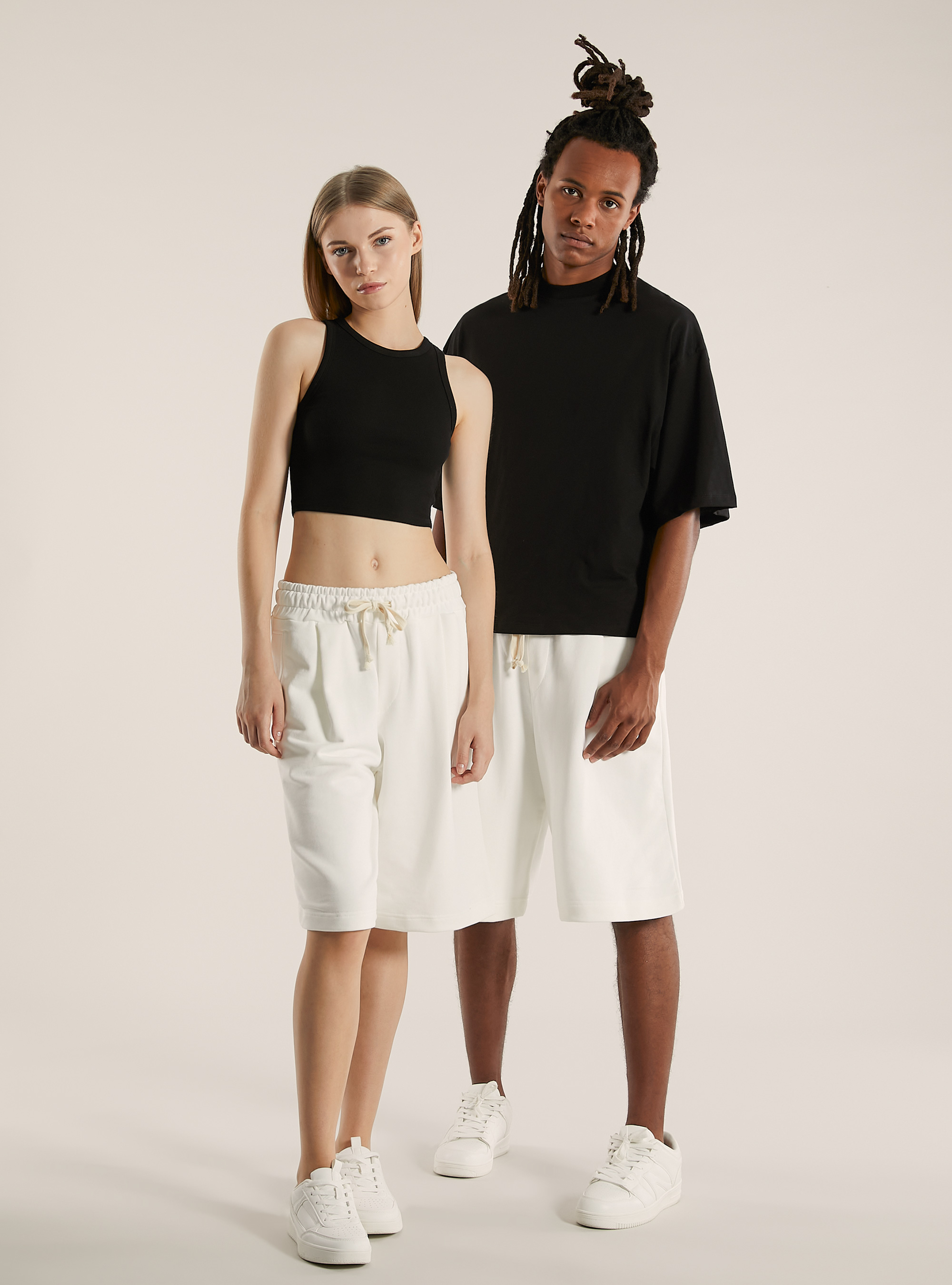 Bermuda baggy fit Genderless, WH2 WHITE