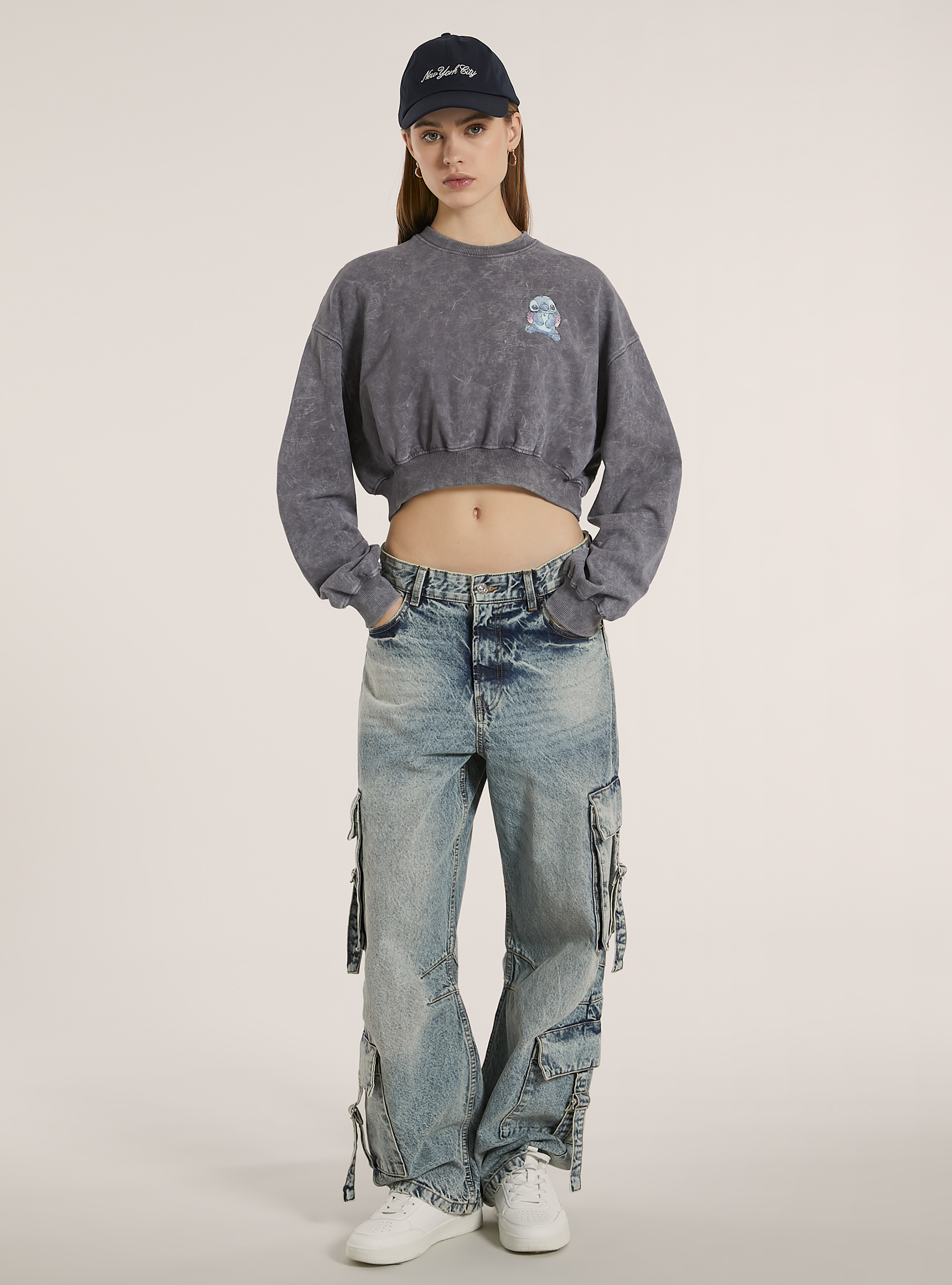 Lilo&Stitch / Sweat court Alcott, GY2 GREY MEDIUM