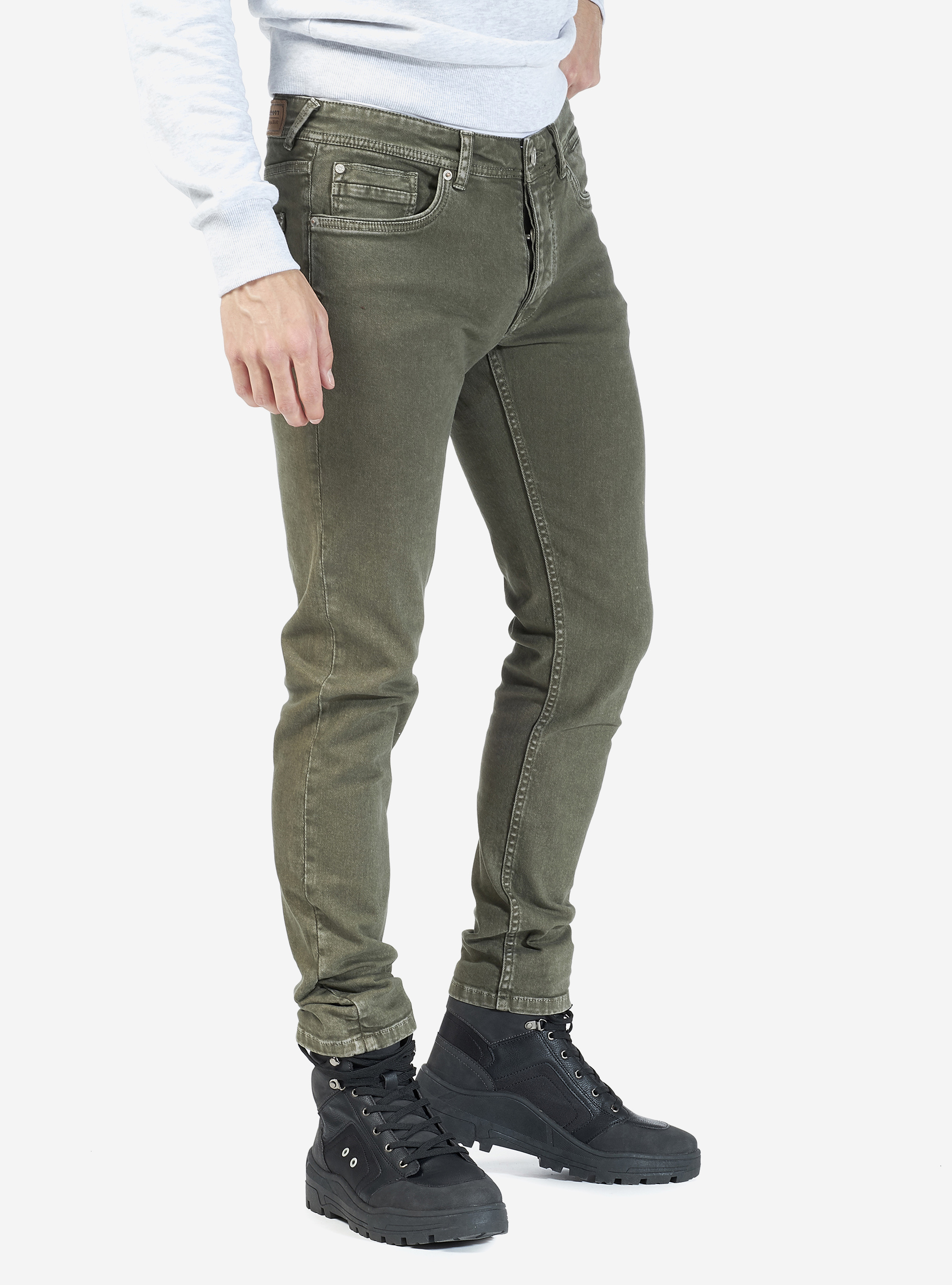 STRETCH-HOSE AUS TWILL, C622 KAKY