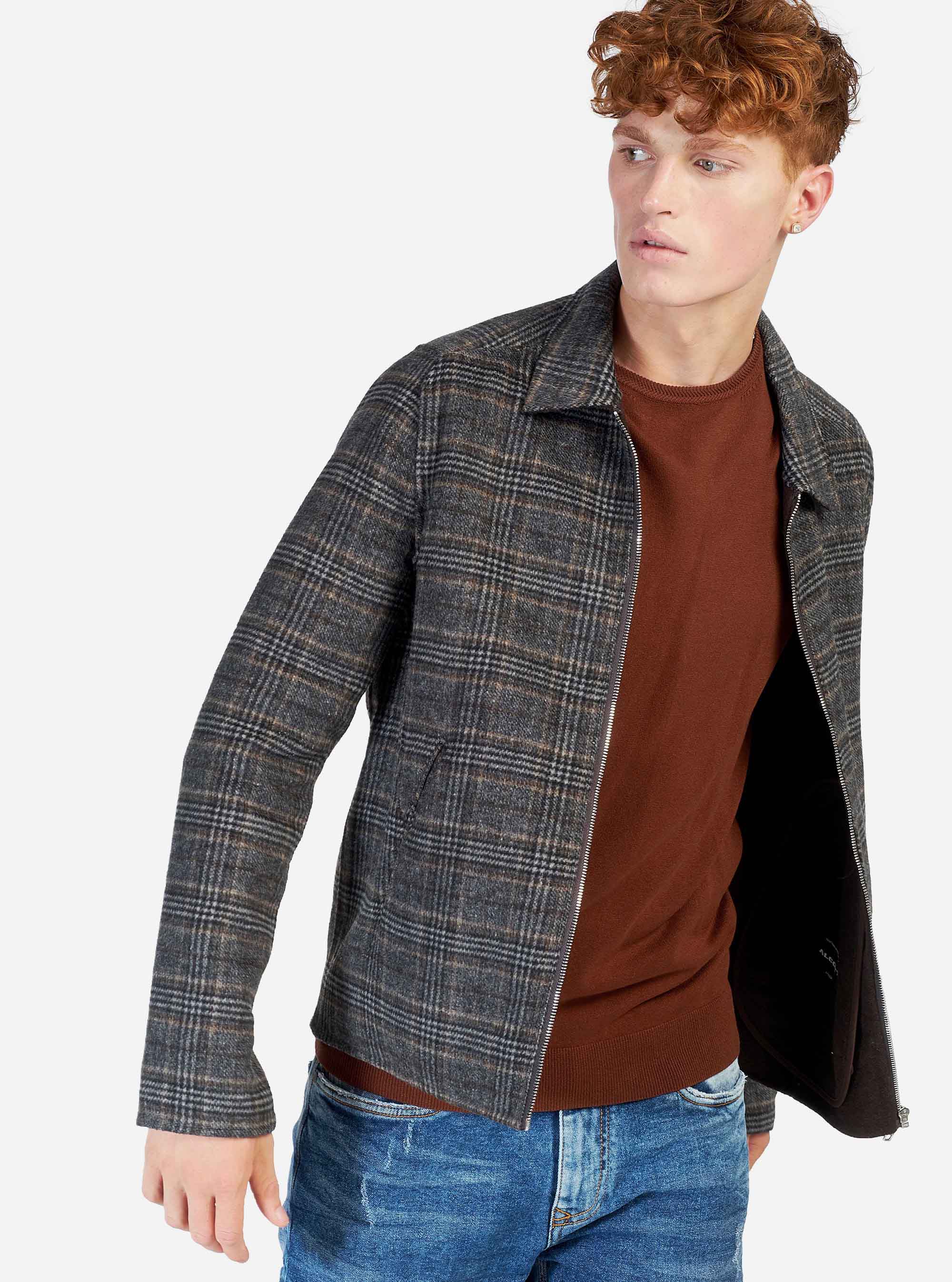 UNLINED PRINCE OF WALES JACKET, CHECKS