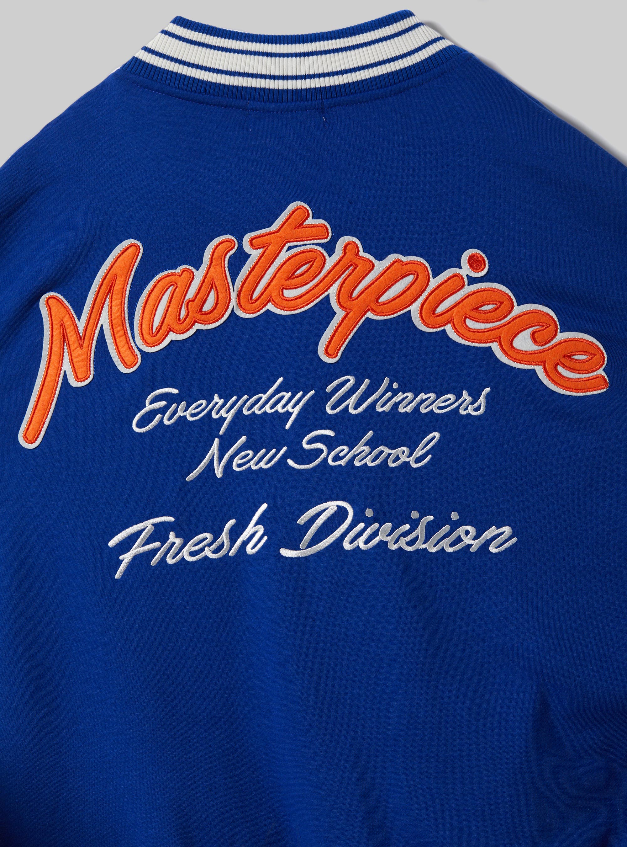 College Bomber Jacket with print, RY1 ROYALE DARK