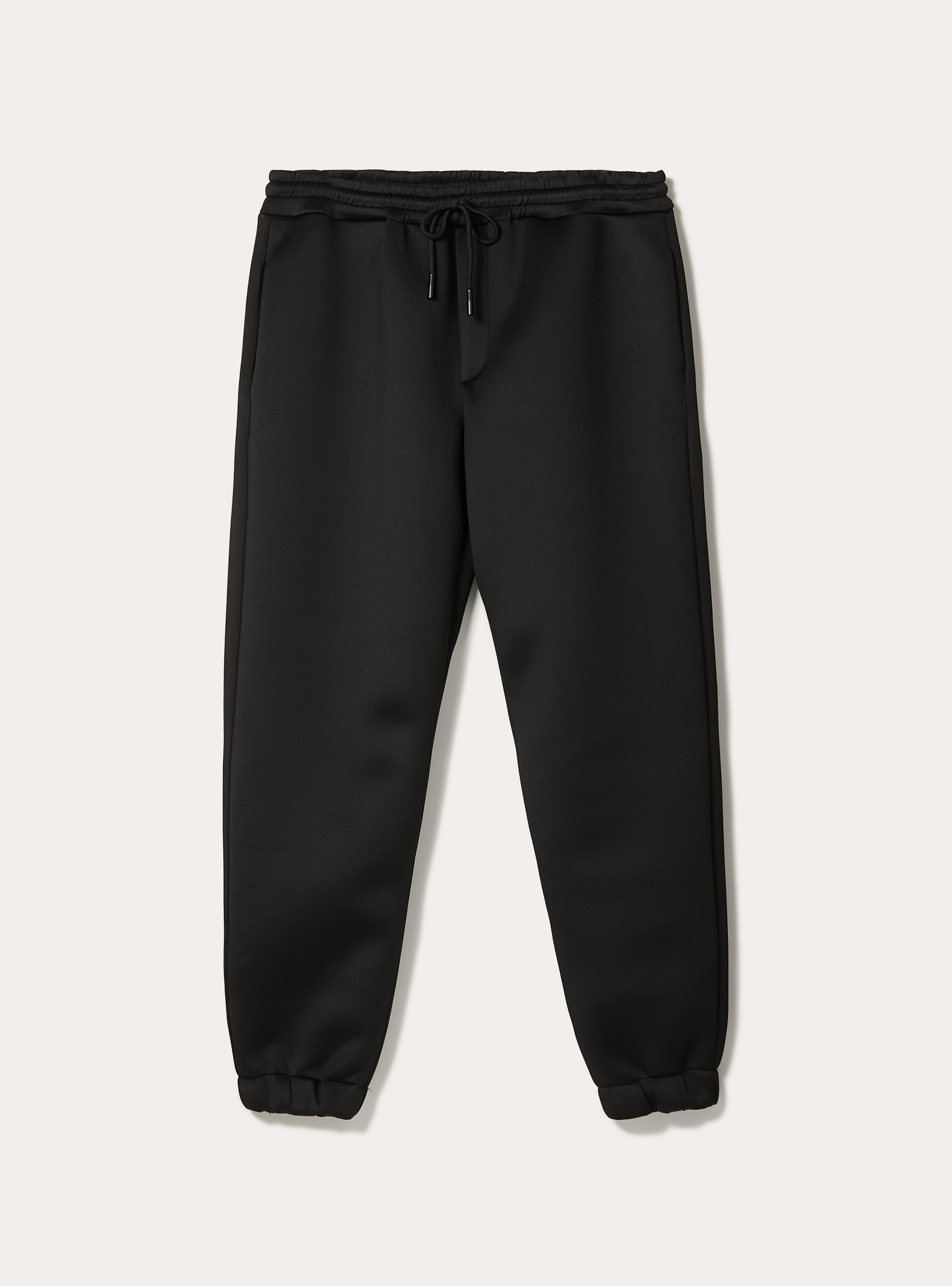 Jogger in scuba fabric, BK1 BLACK