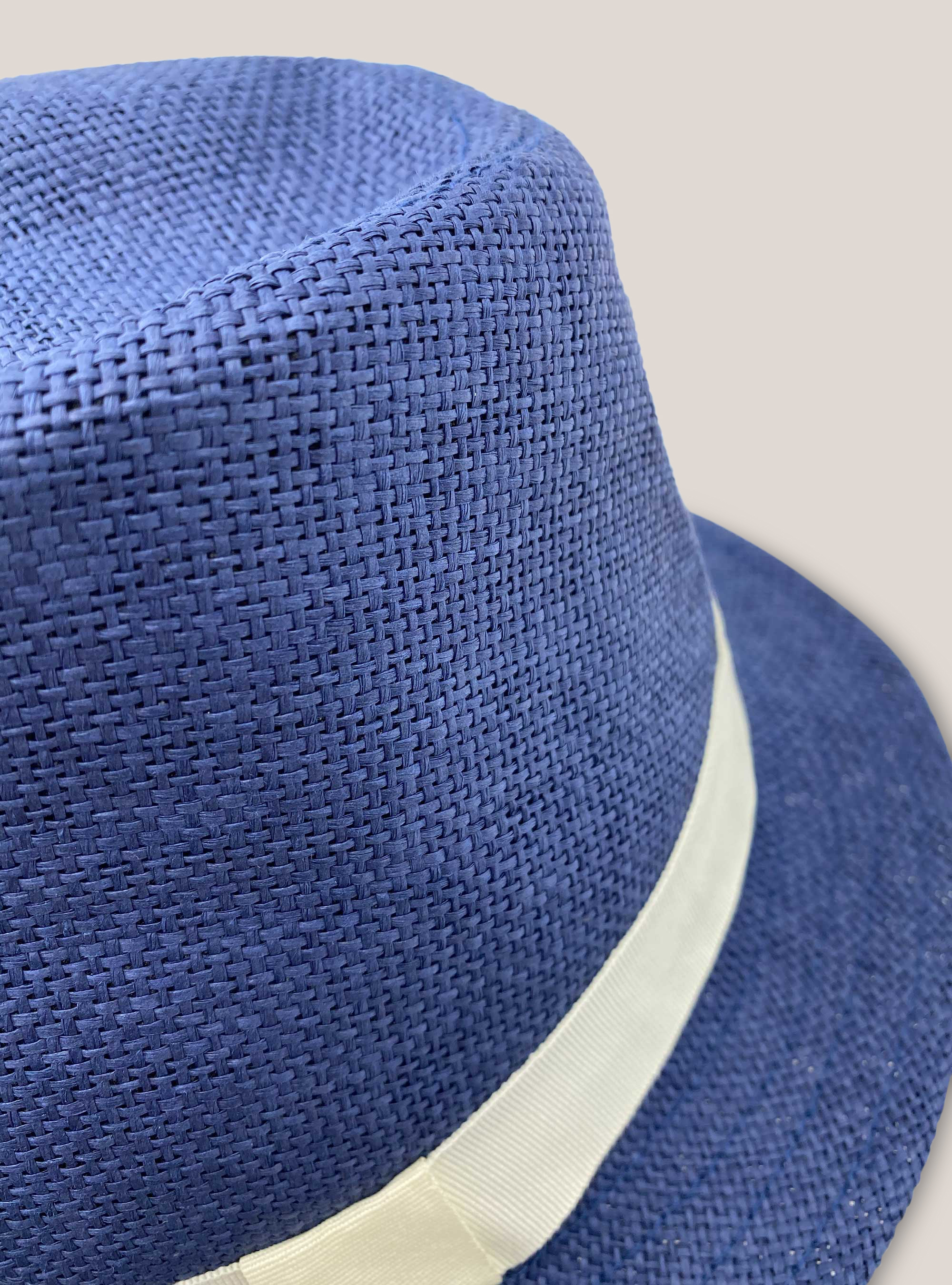 Sombrero modelo panama, AZUL MARINO