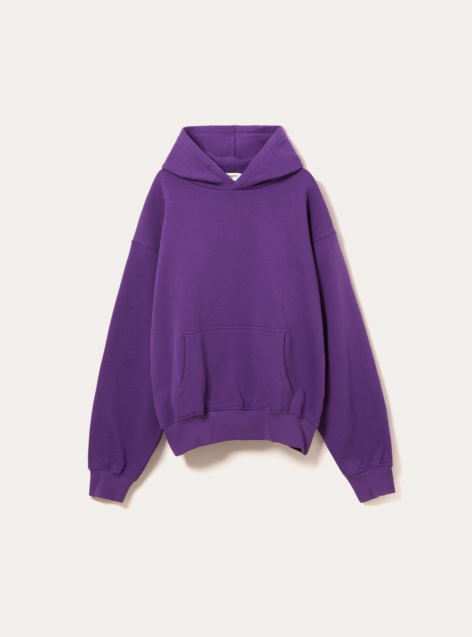 Felpa con cappuccio boxy fit, VI2 VIOLET MEDIUM