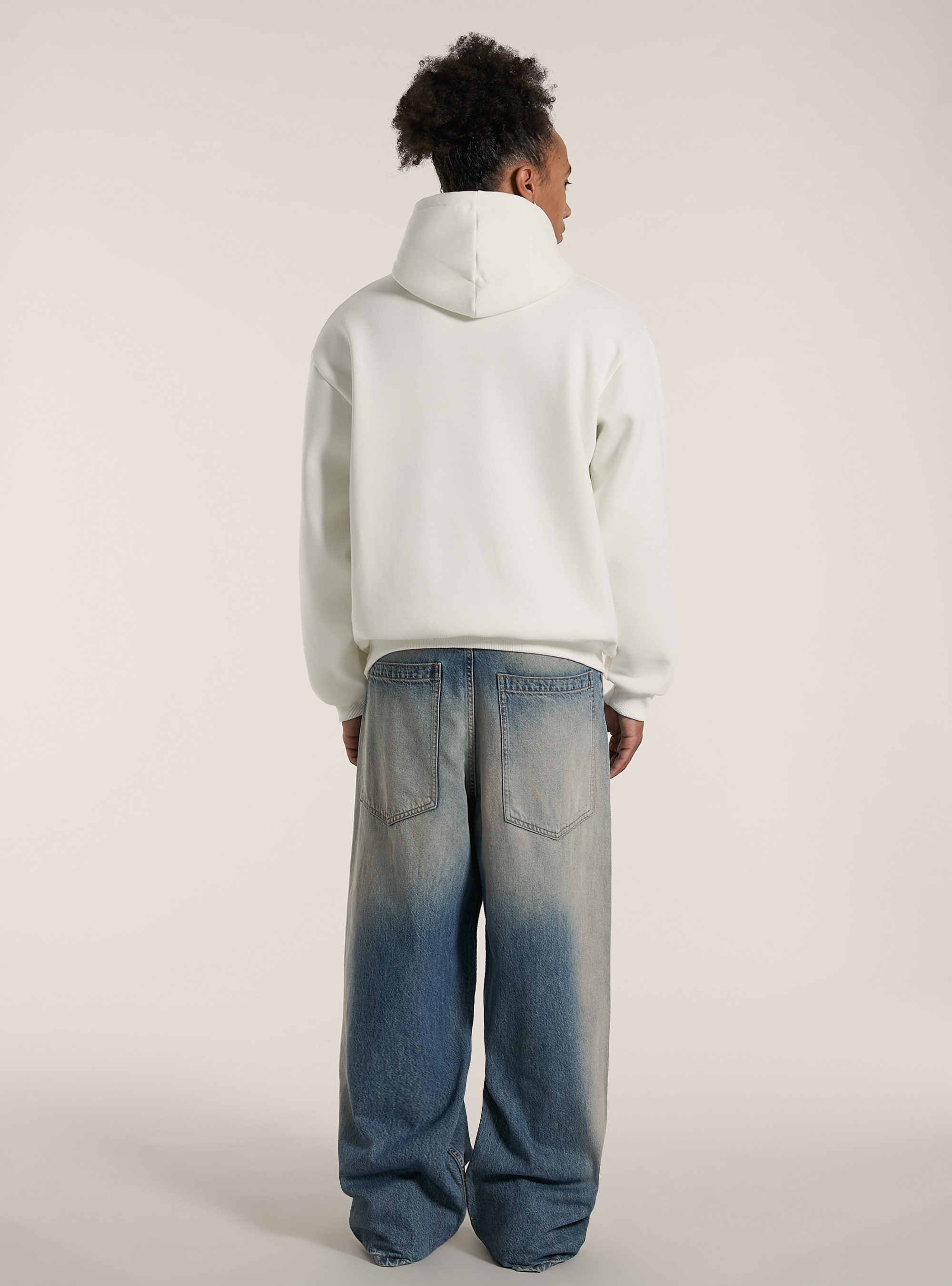 Felpa boxy fit con stampa J'adore Christmas, WH2 WHITE