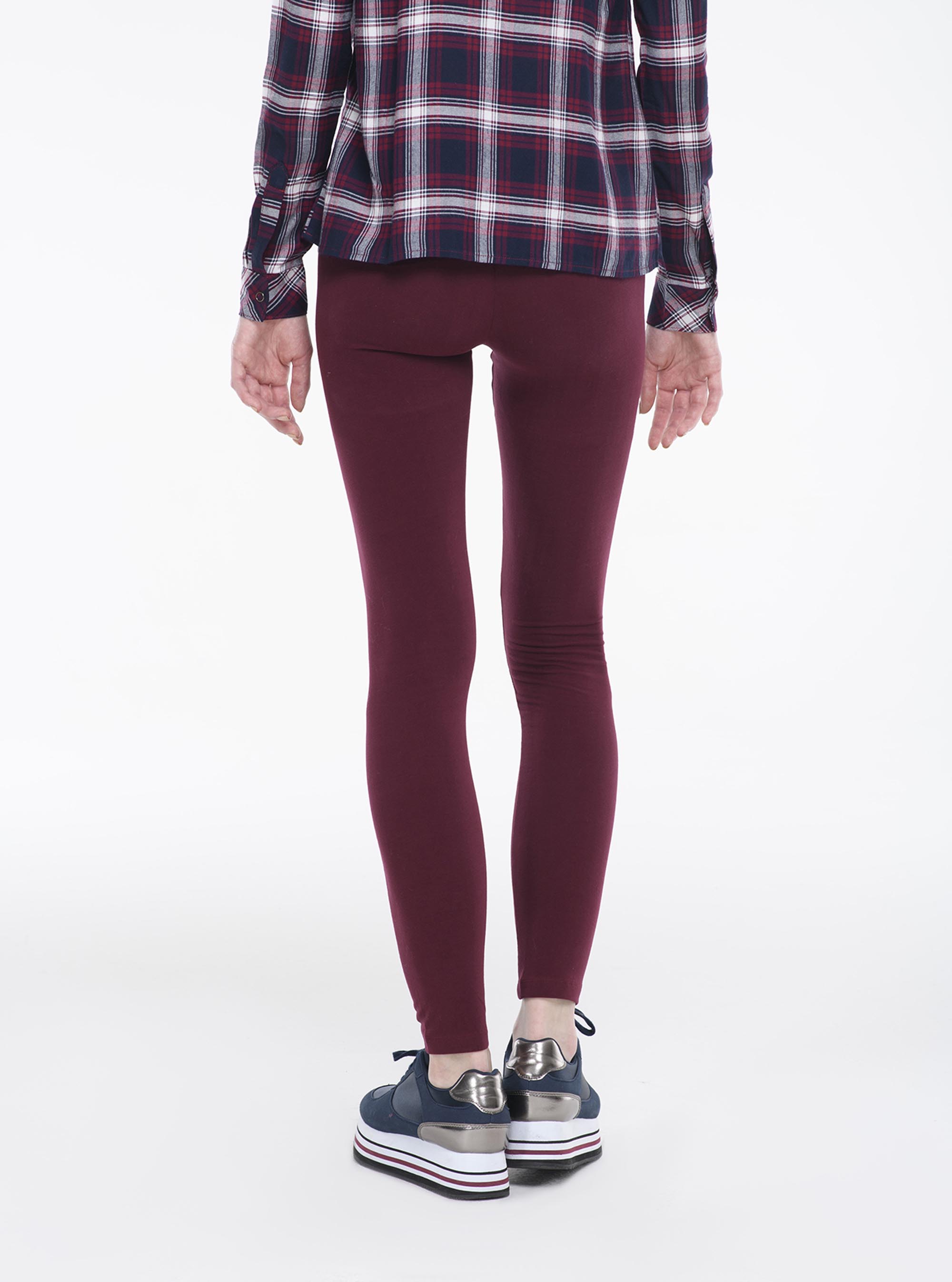 Leggings elasticizzati, BORDEAUX