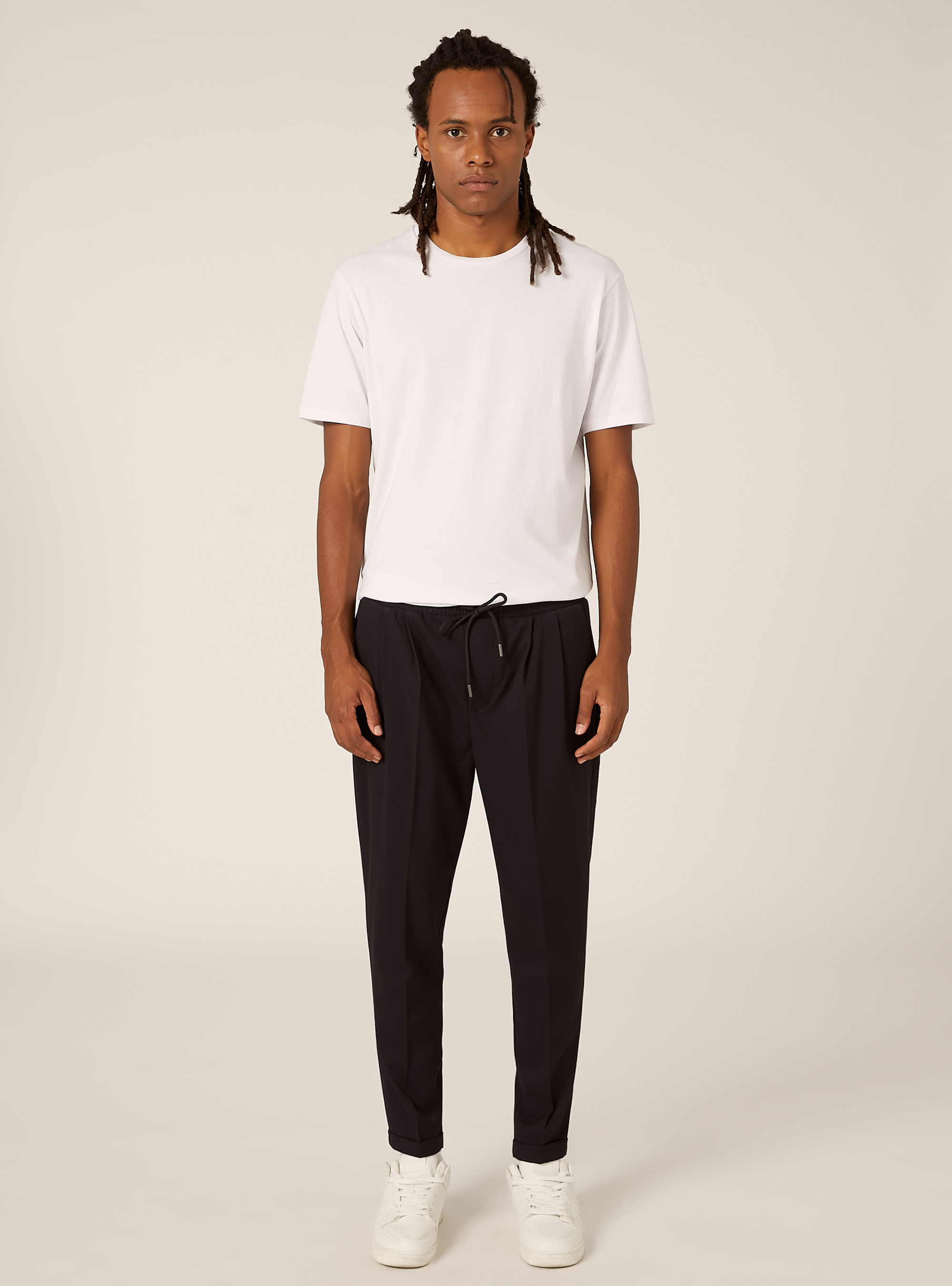 Twill jogger pants, NA1 NAVY DARK