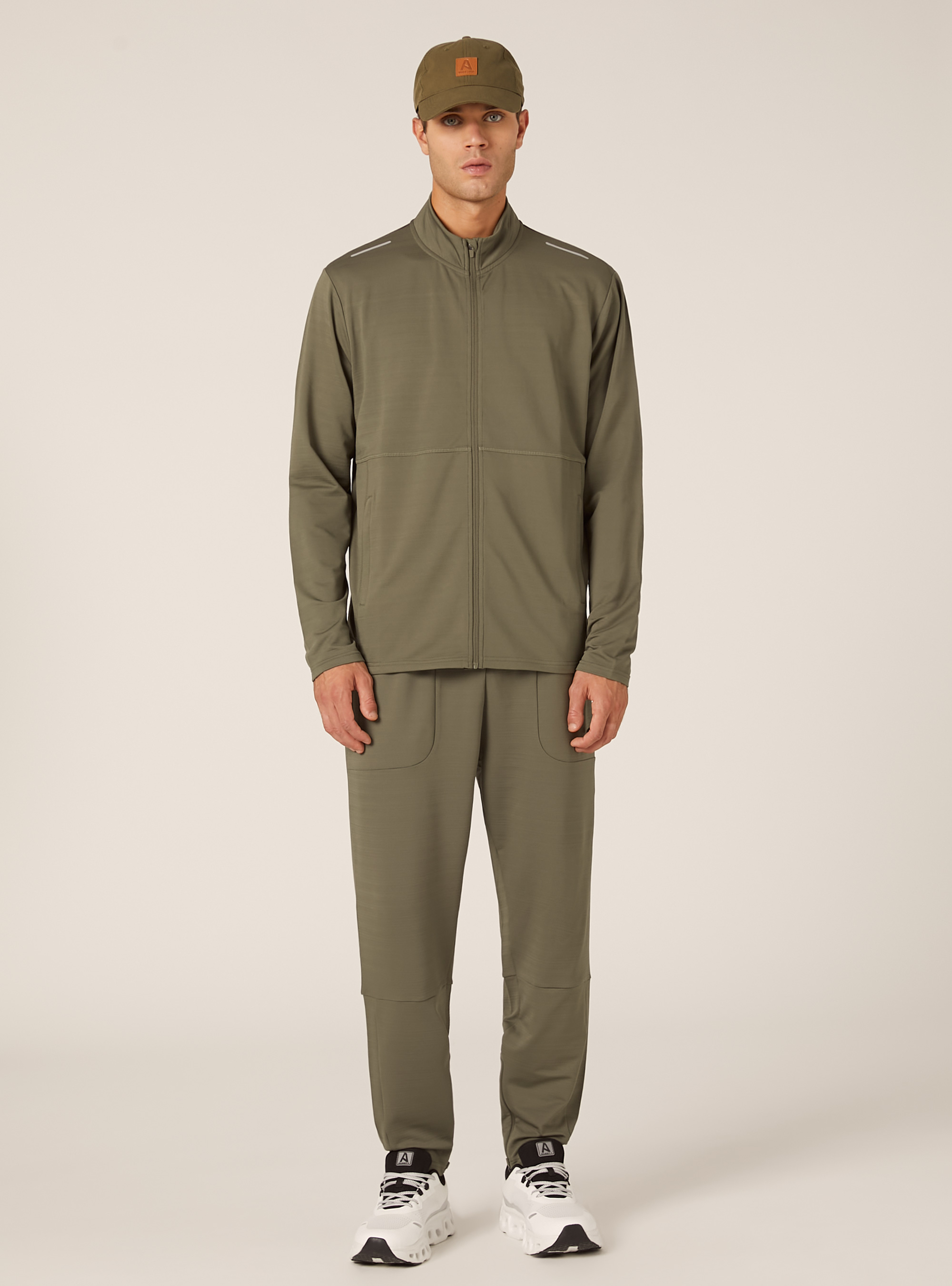 Athletic capsule zip-up sweatshirt, KY2 KAKY MEDIUM