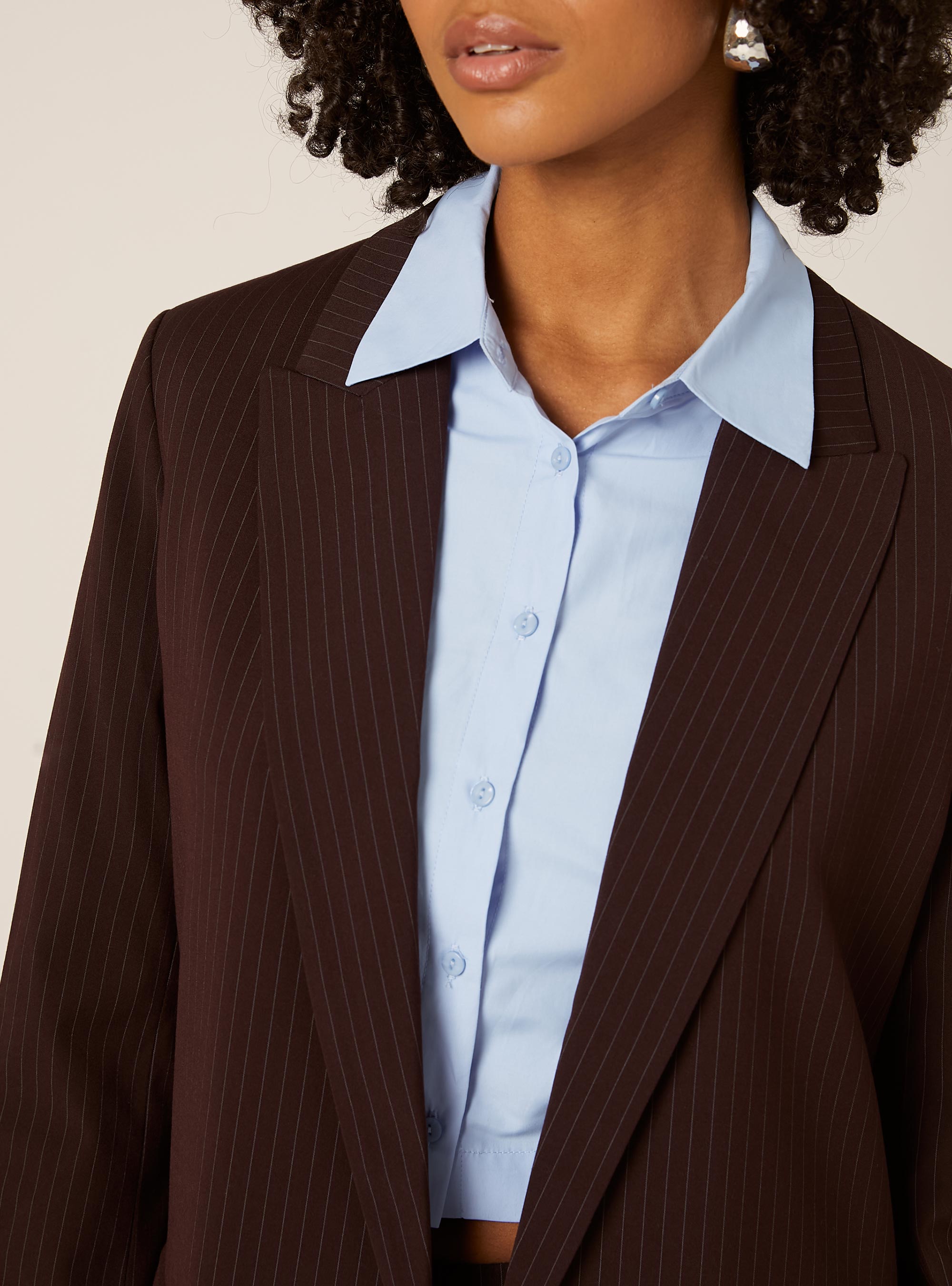 Blazer abierto de sastrería, BO1 BORDEAUX DARK