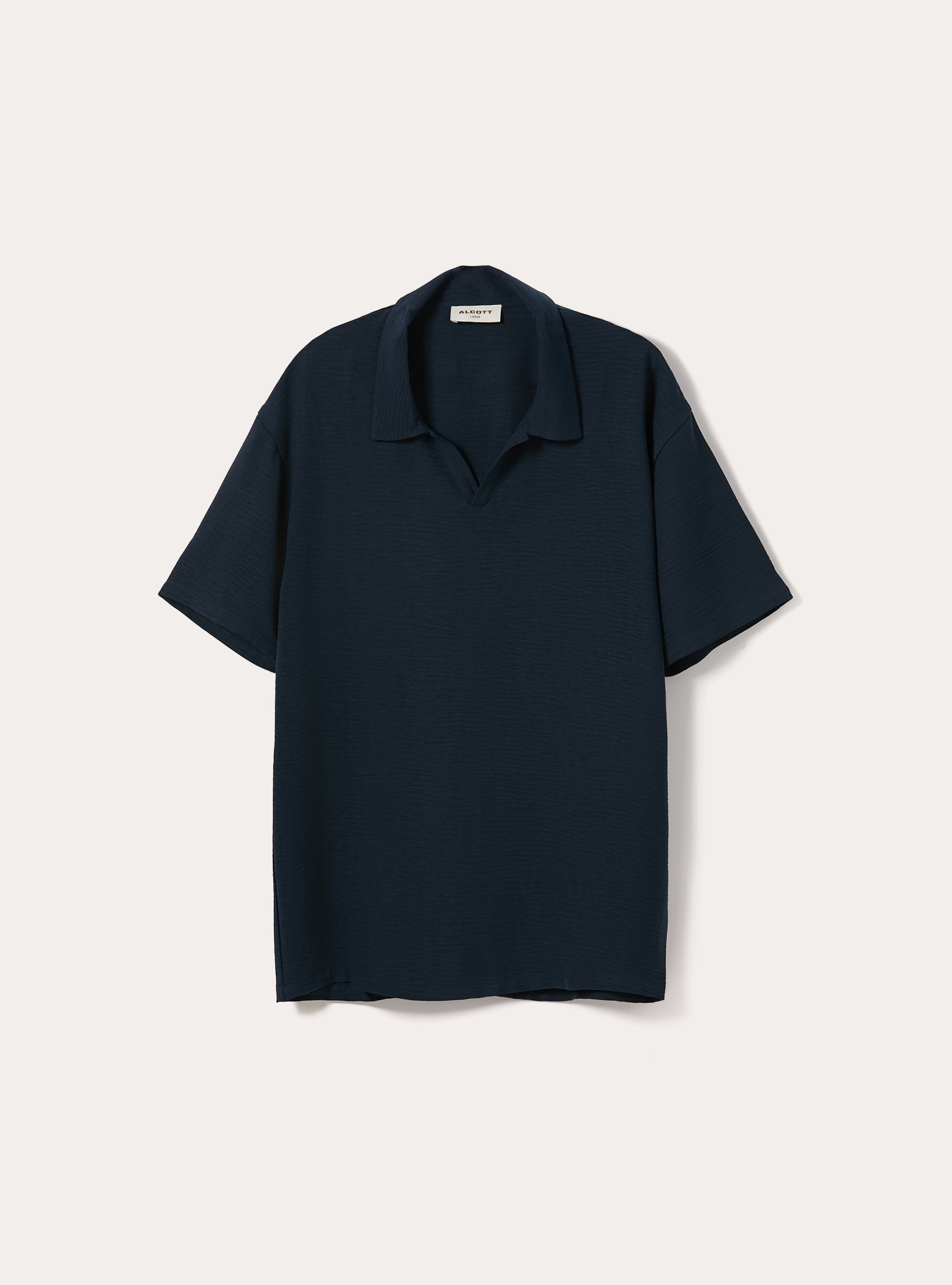 Polo basica in crepe, NA2 NAVY MEDIUM