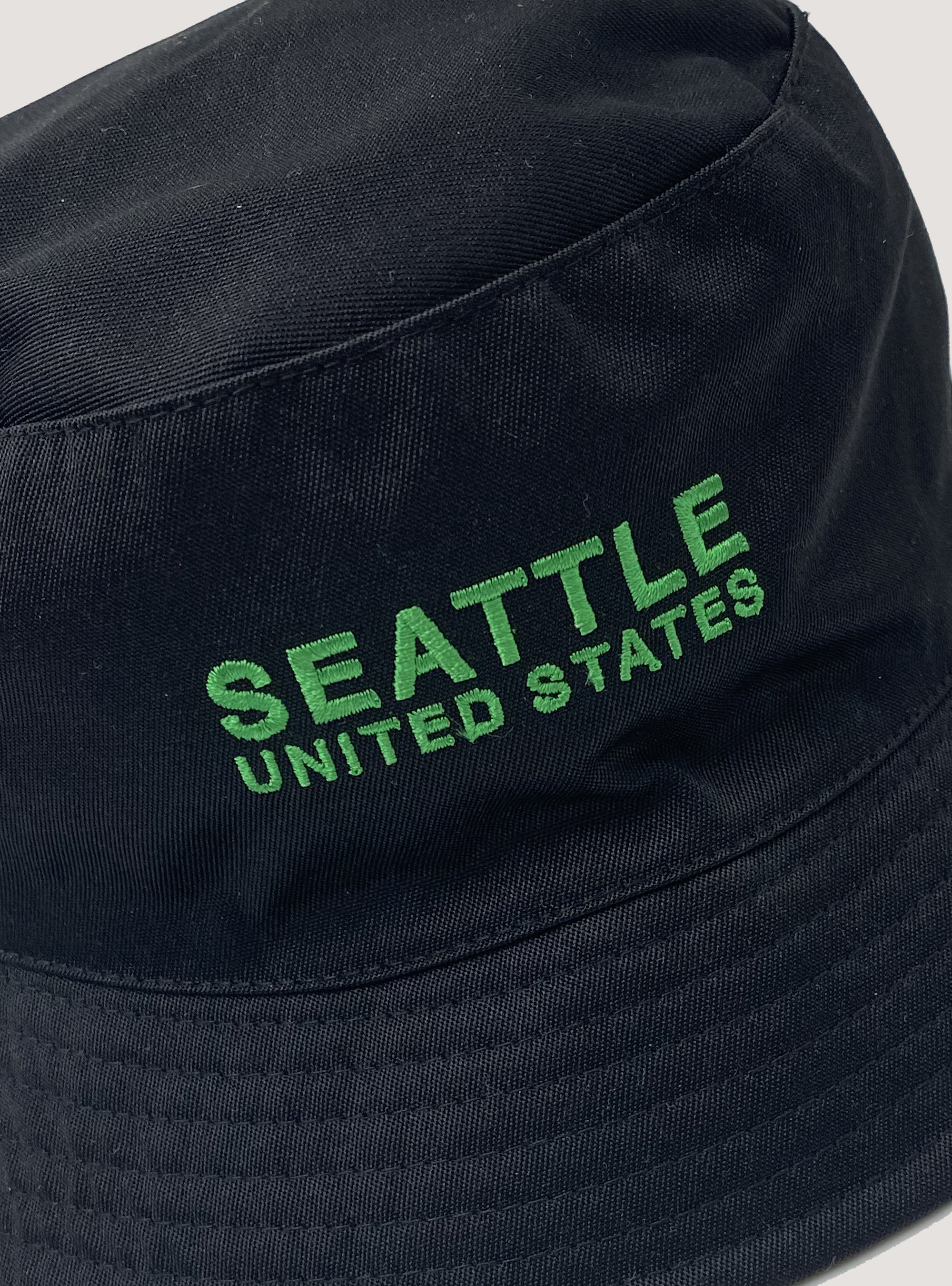 Cappello pescatore con ricamo, BLACK