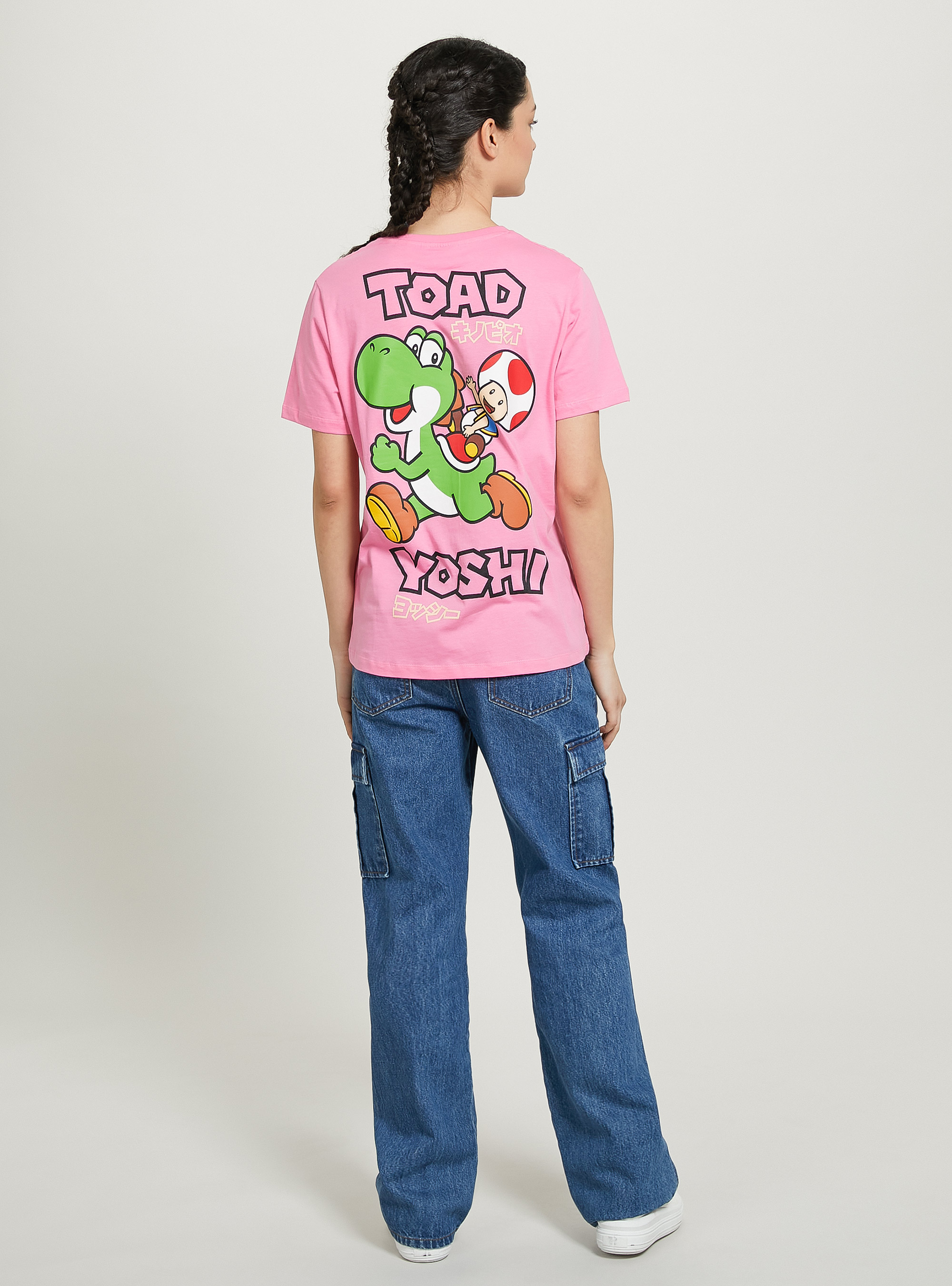Super Mario / Alcott T-shirt, PK2 PINK MEDIUM