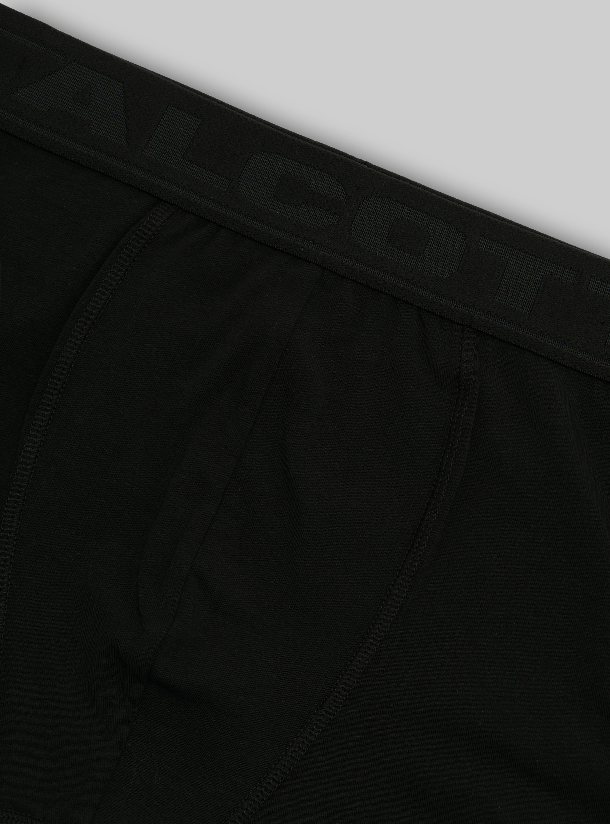 Stretch cotton boxer shorts with logo, BK1 BLACK