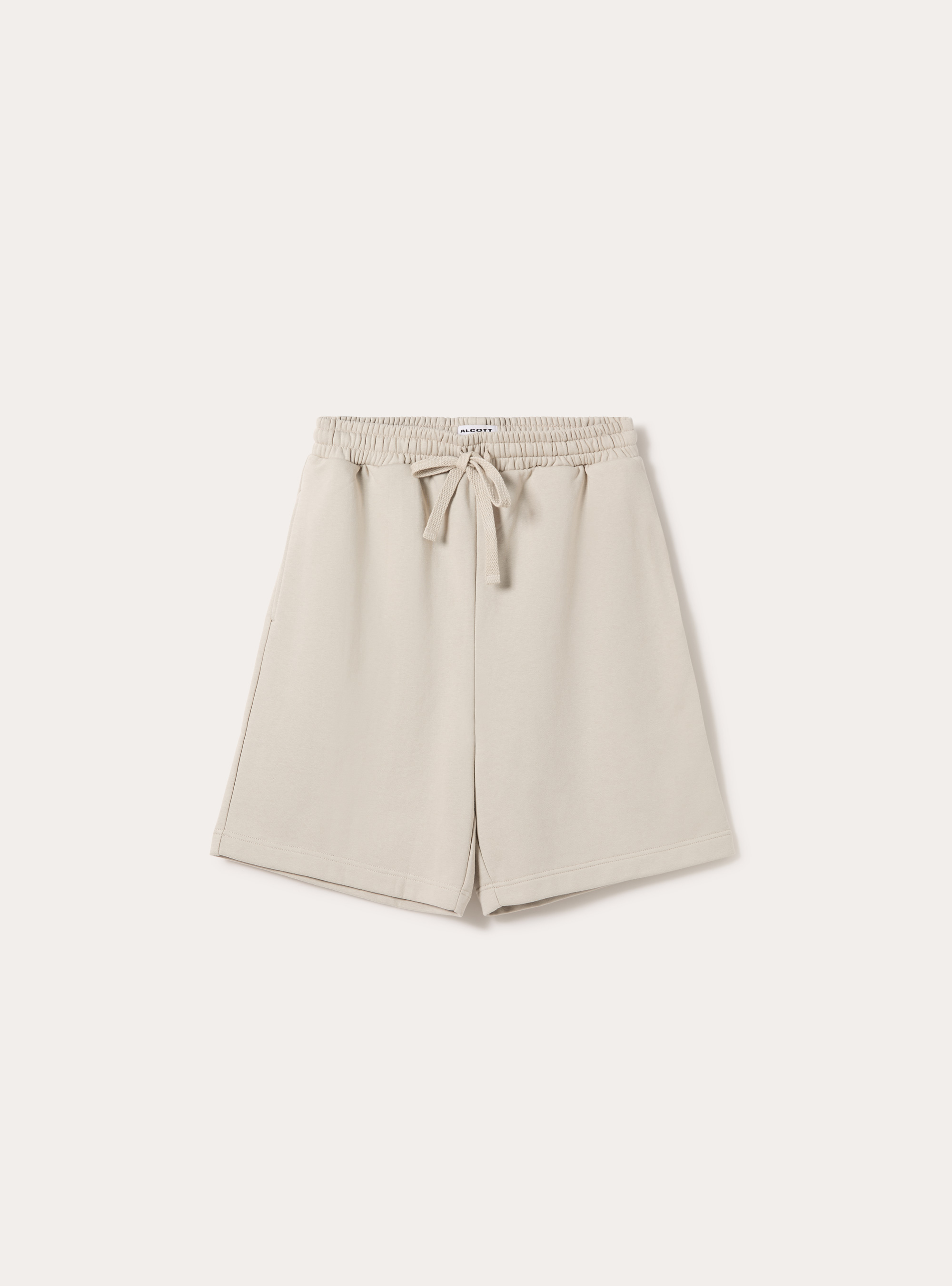 Bermuda  basico in felpa, BG1 BEIGE DARK