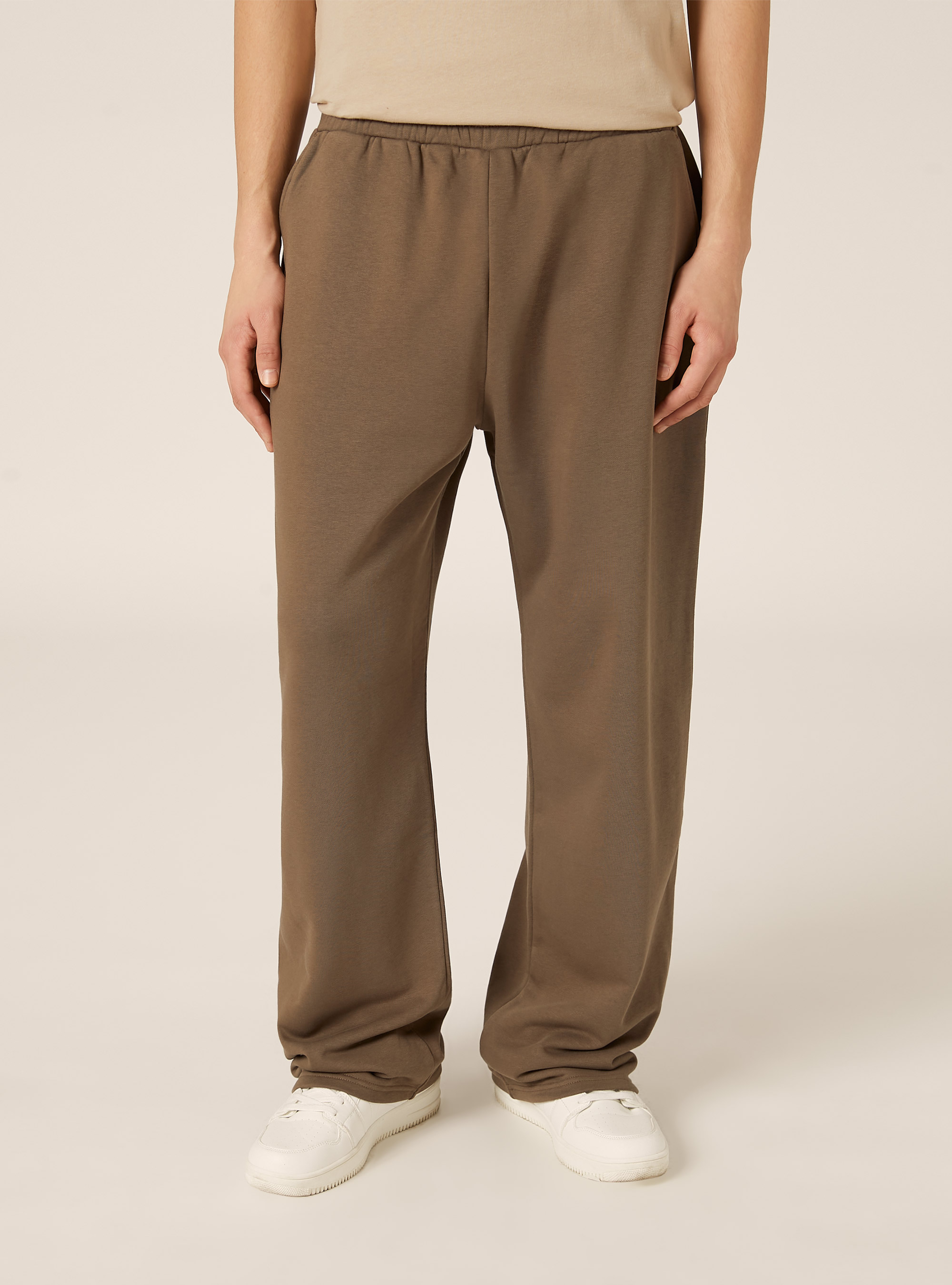 Pantalone in felpa loose fit, BR2 BROWN MEDIUM