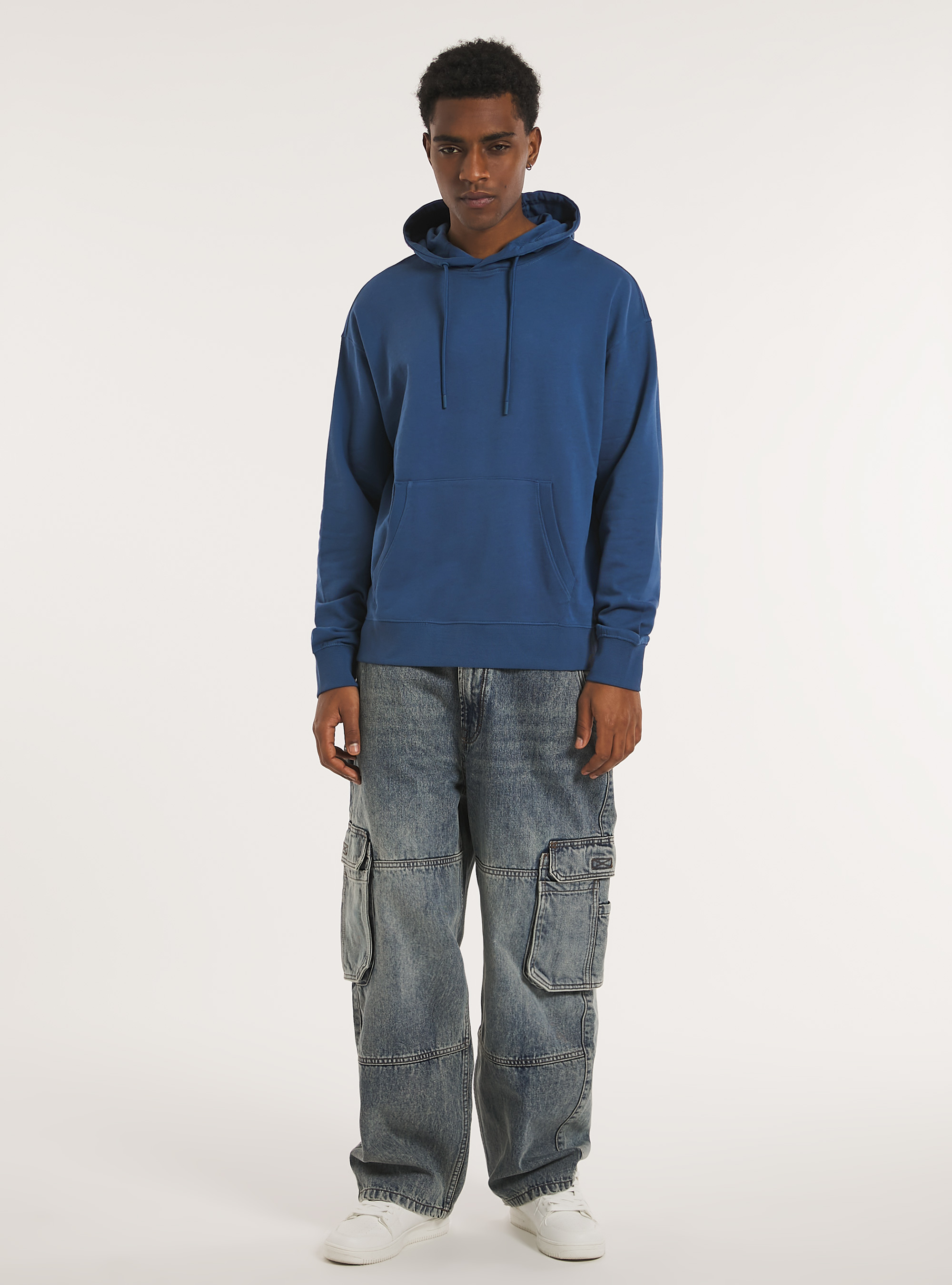 Sweat à capuche avec pochette, BL3 BLUE LIGHT