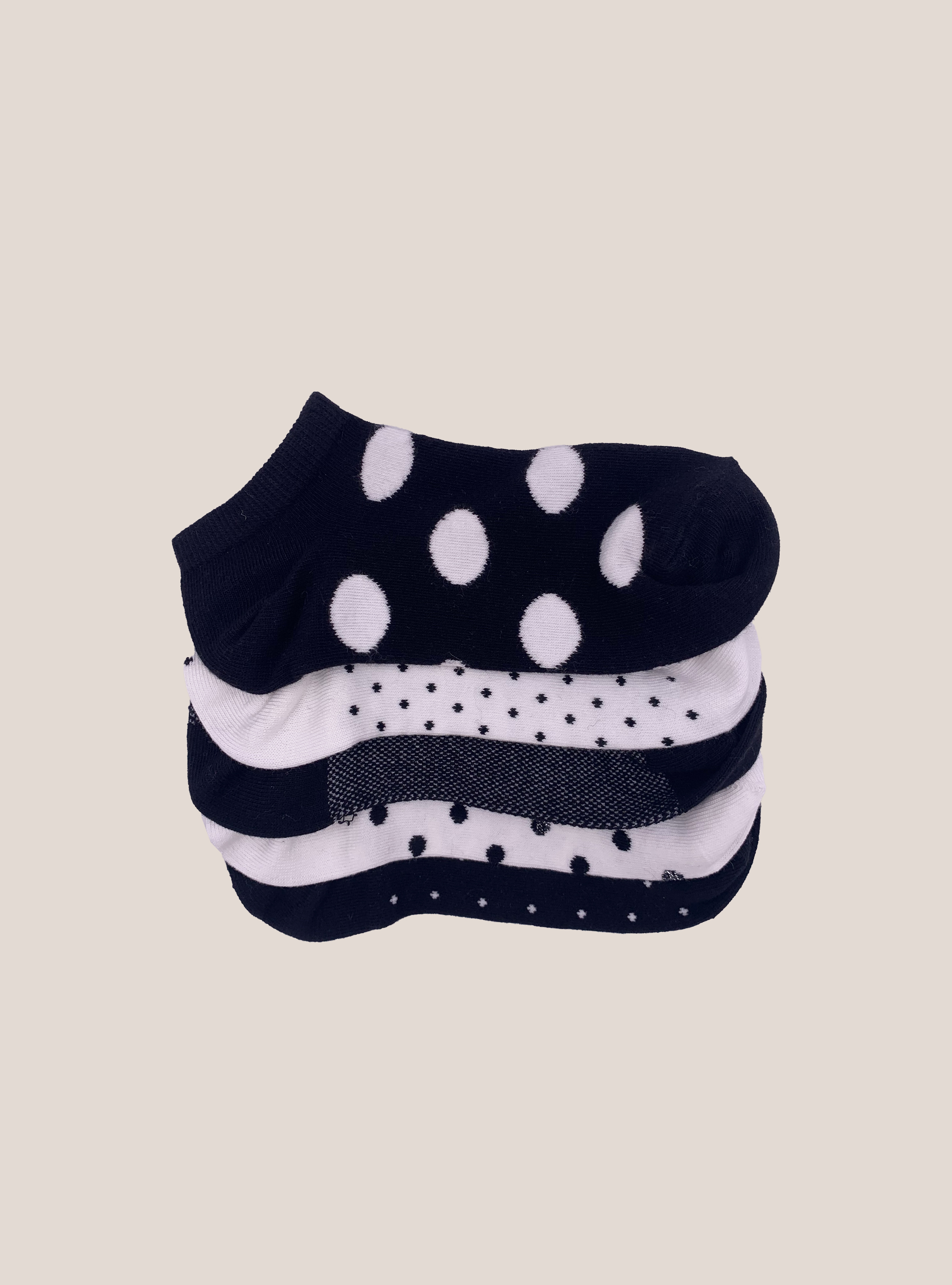 Lot de 5 paires de chaussettes à pois, POIS