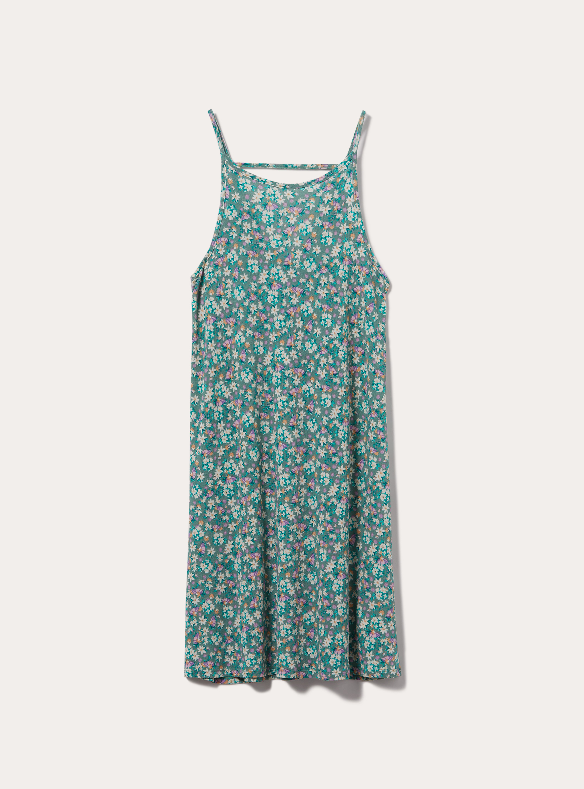 Abito corto fantasia, GN1 GREEN DARK