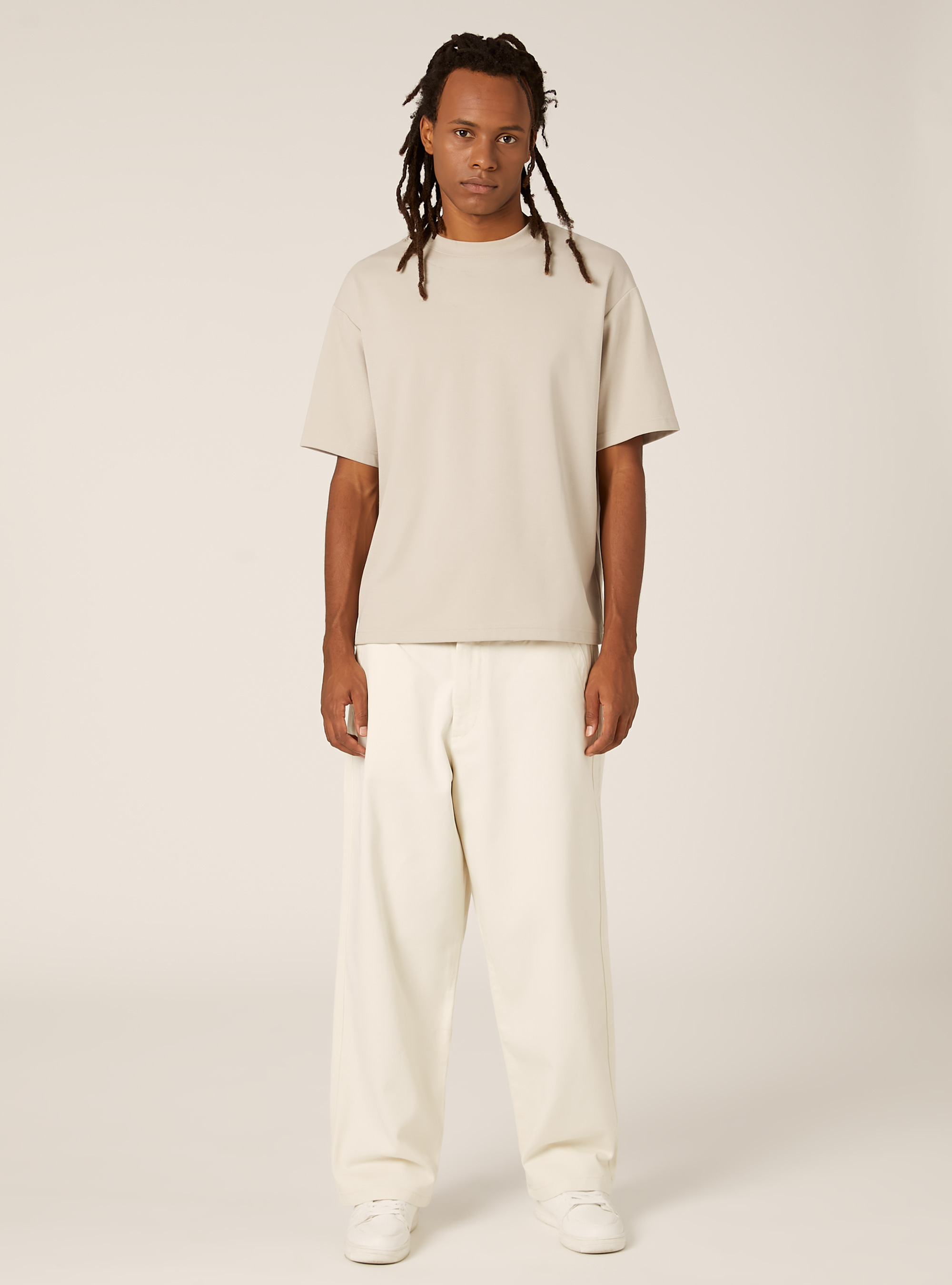 Chino in twill, WH1 OFF WHITE