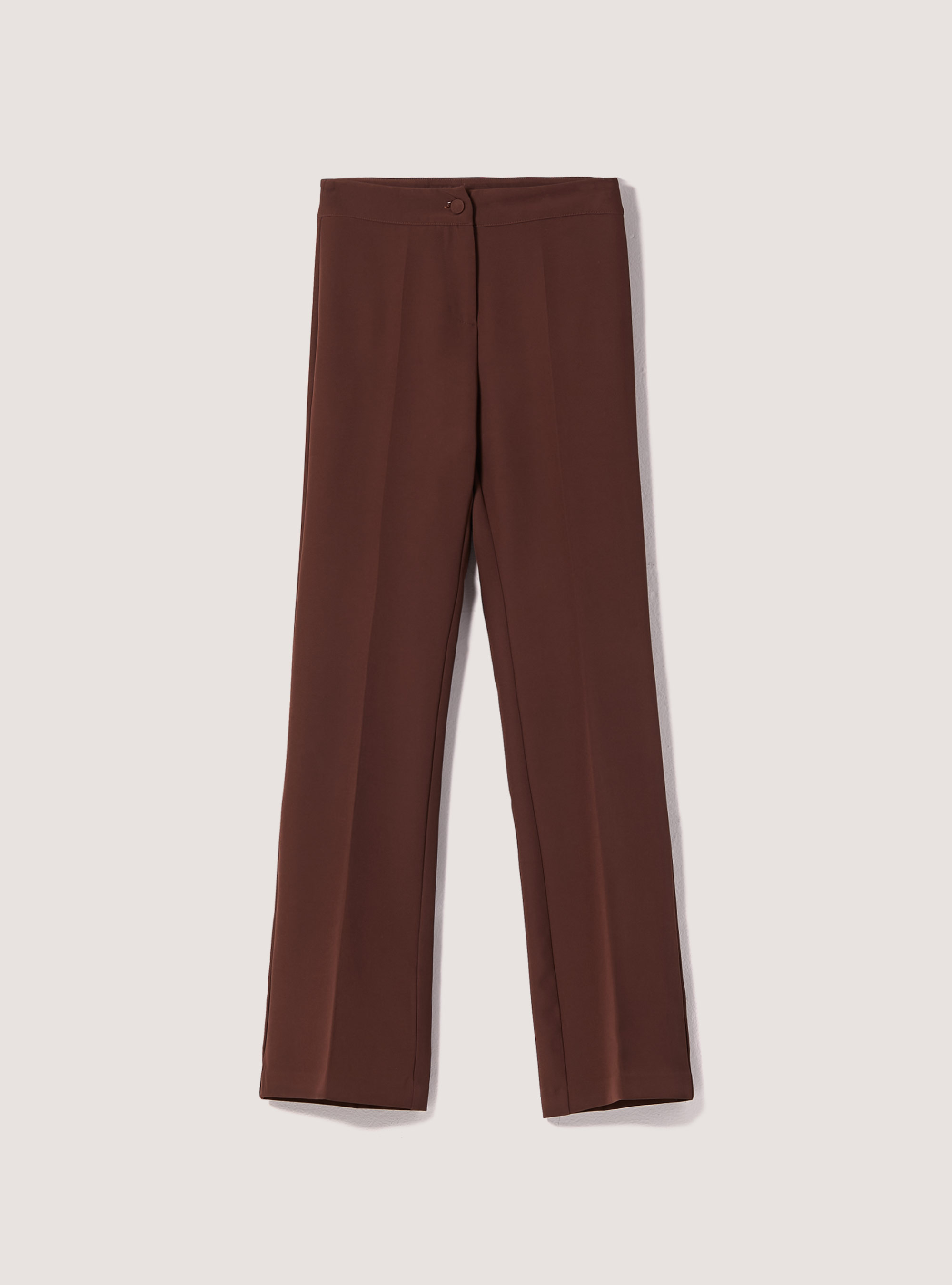 Pantaloni flare Made in Italy, BR1 BROWN DARK