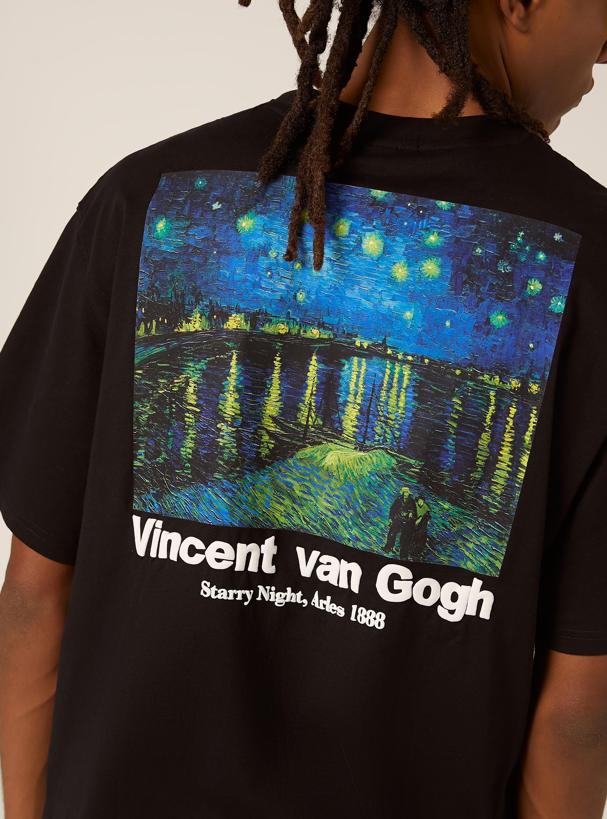 Van Gogh boxy fit T-shirt / Alcott, BK1 BLACK
