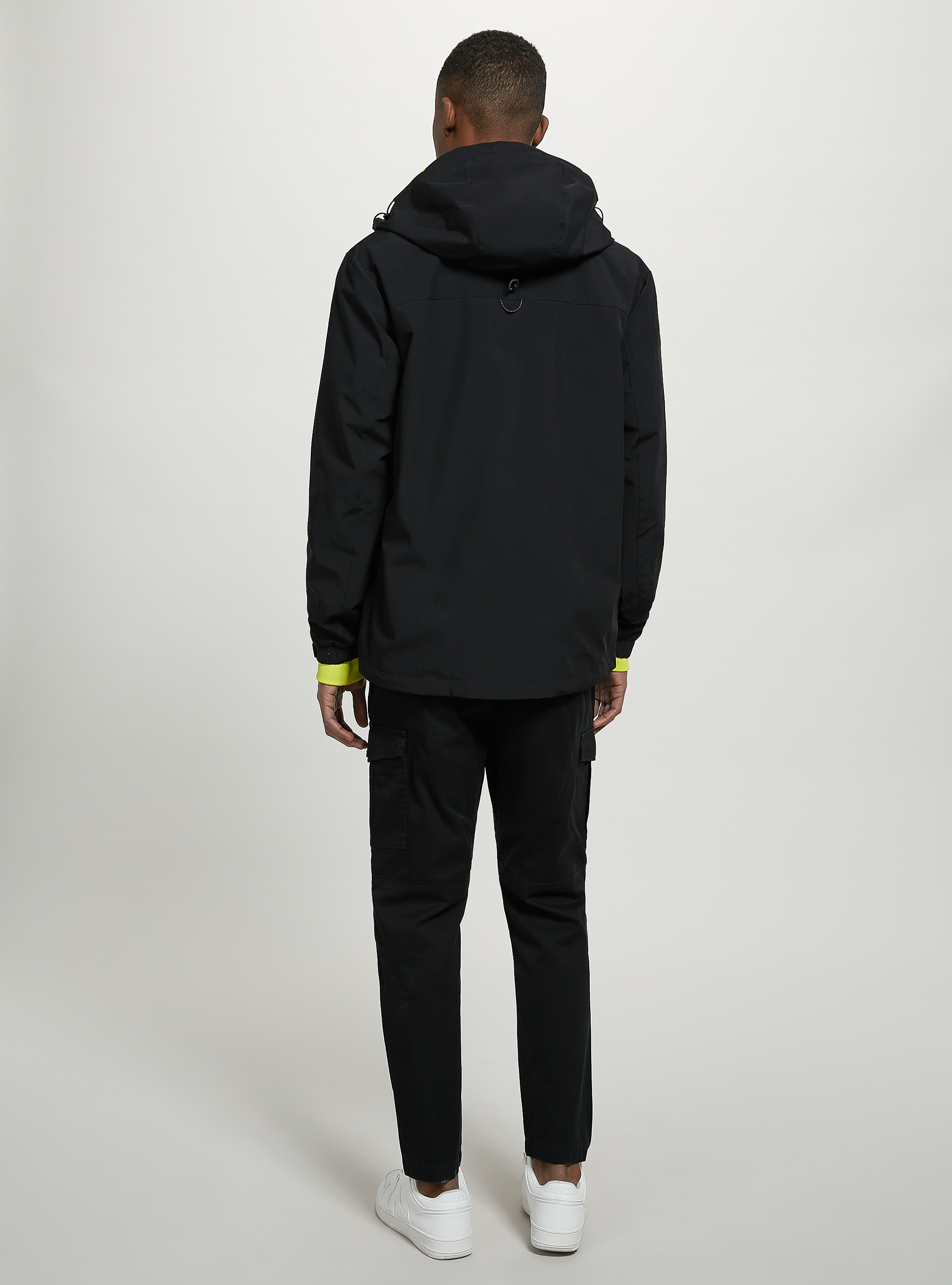 Veste &agrave; capuche imperm&eacute;able, BK1 BLACK