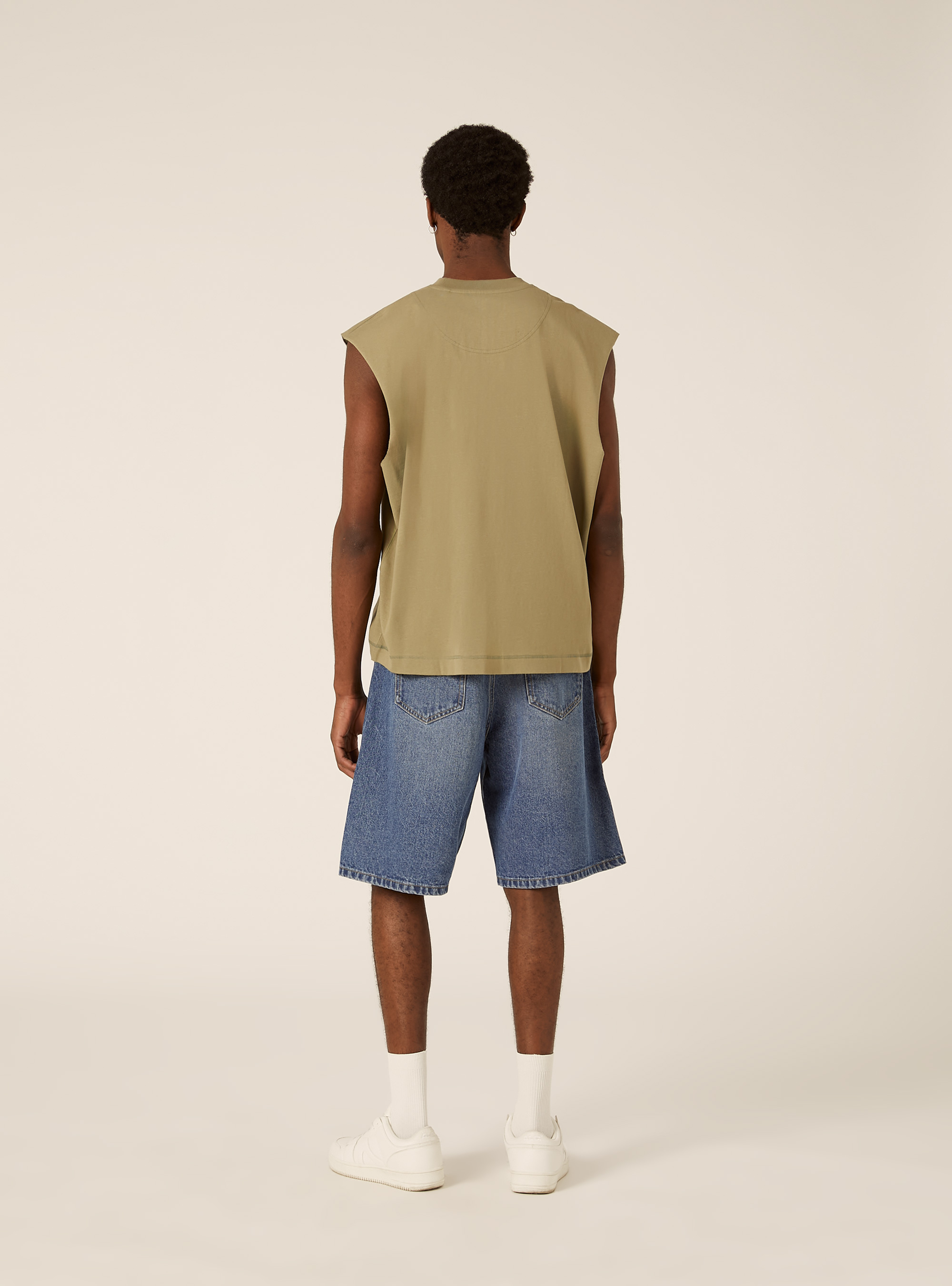 Camiseta sin mangas boxy fit, KY2 KAKY MEDIUM