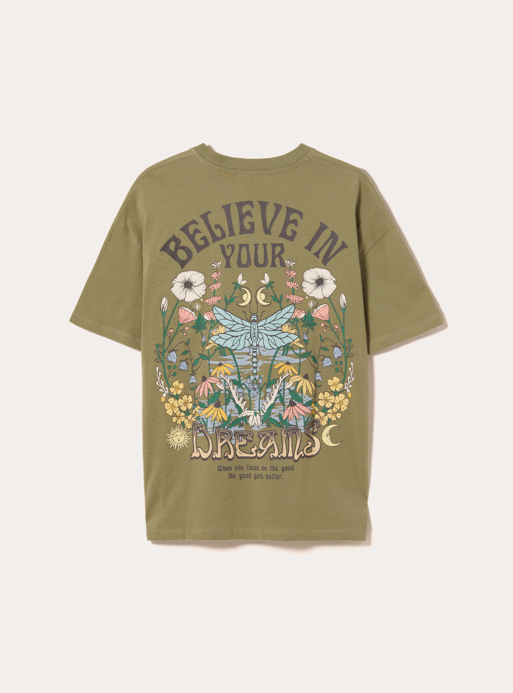 Camiseta de algod&oacute;n con estampado, KY2 KAKY MEDIUM