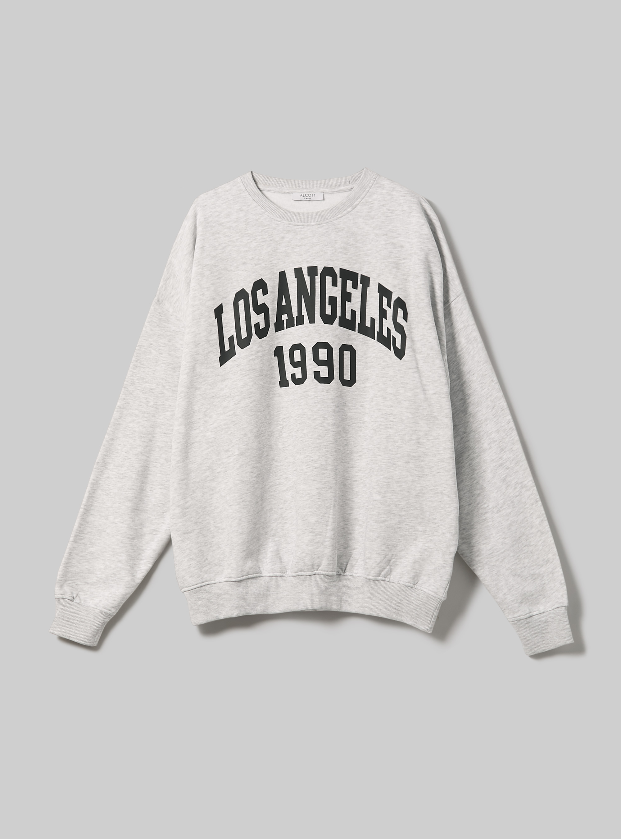 [ STIGMA ]★COLLEGE OVERSIZED CREWNECK Oversized college crew-neck sweatshirt