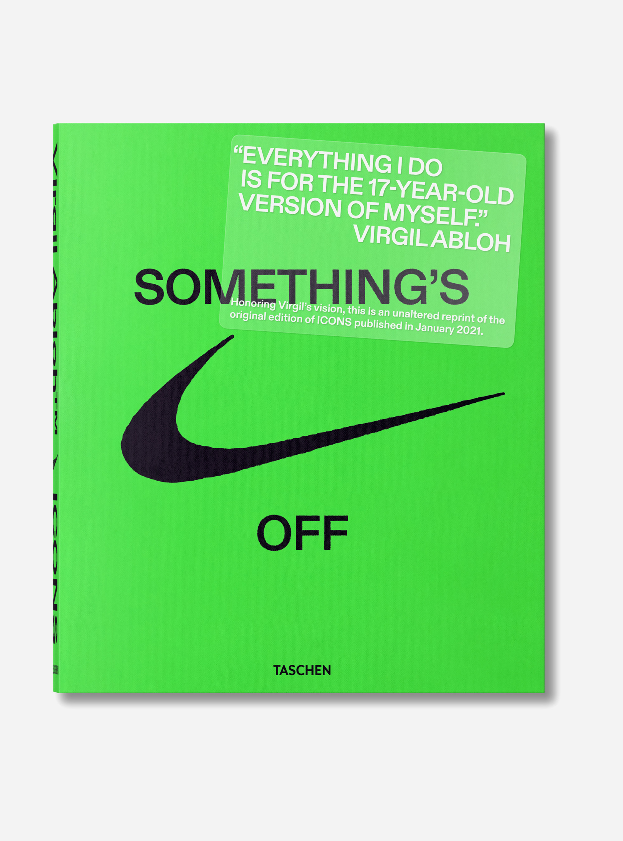'Virgil Abloh. Nike. ICONS'' book, UNIQUE