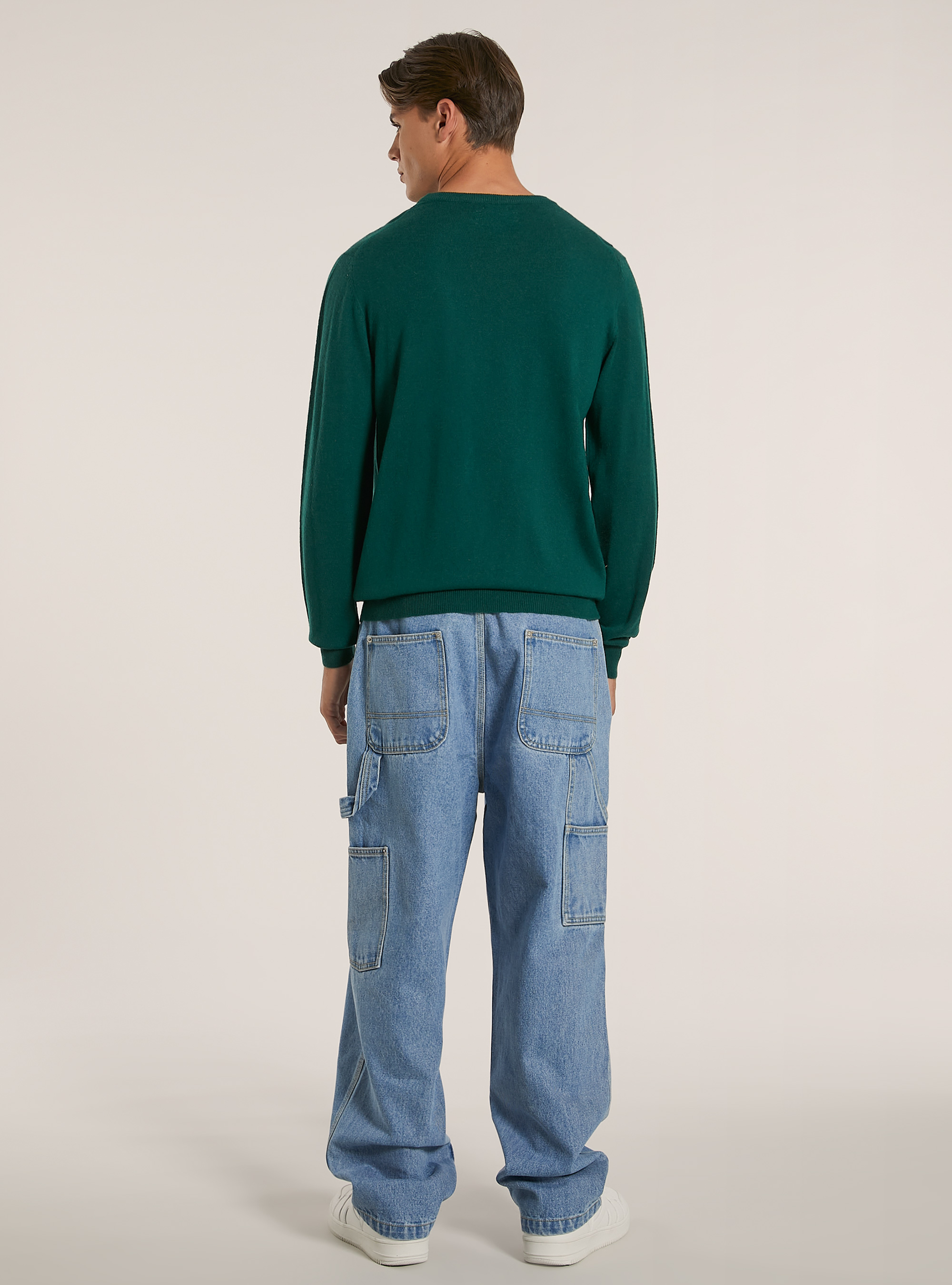 Jersey de mezcla de cachemira, GN1 GREEN DARK