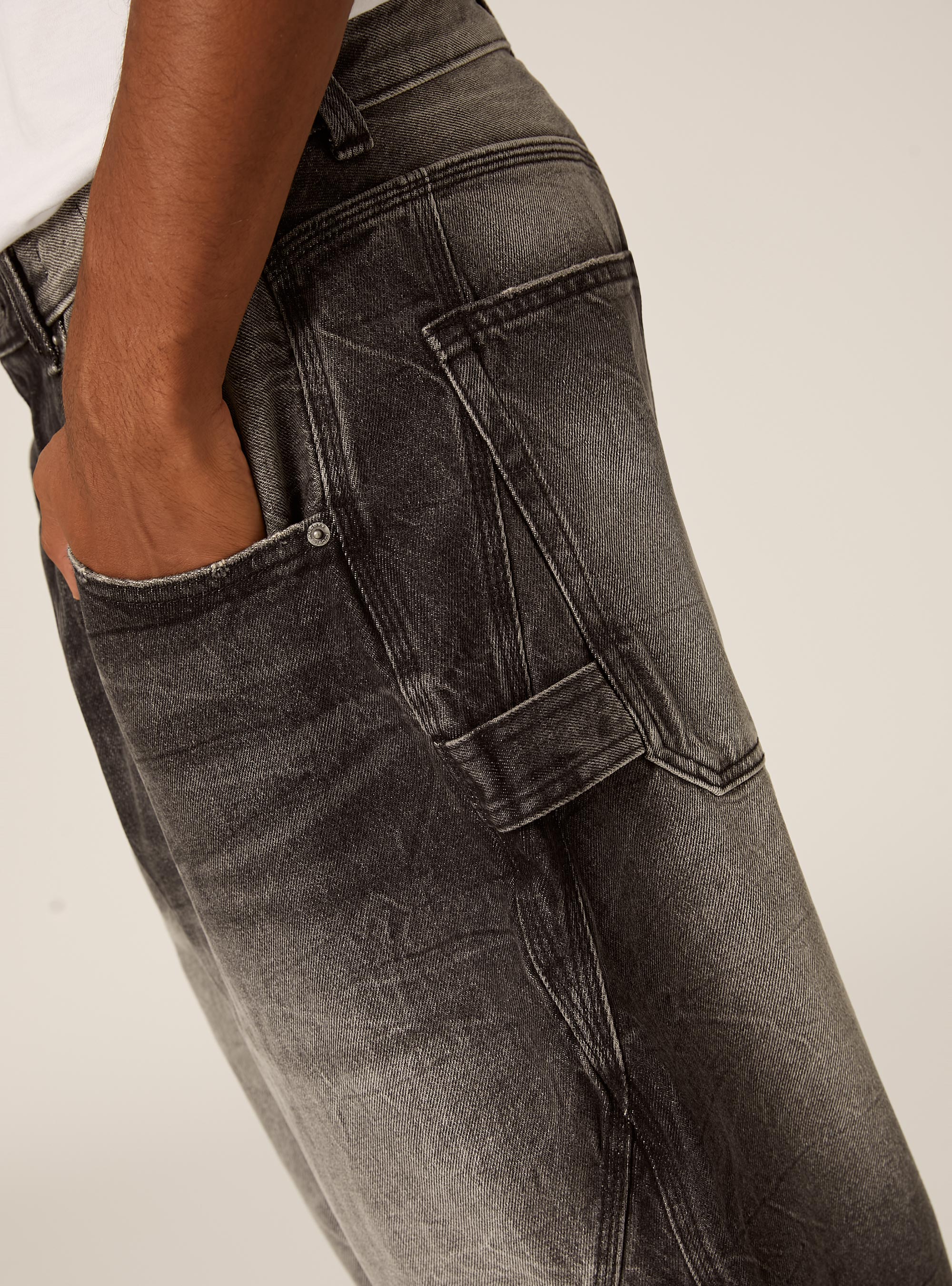 Jeans baloon, D000 BLACK