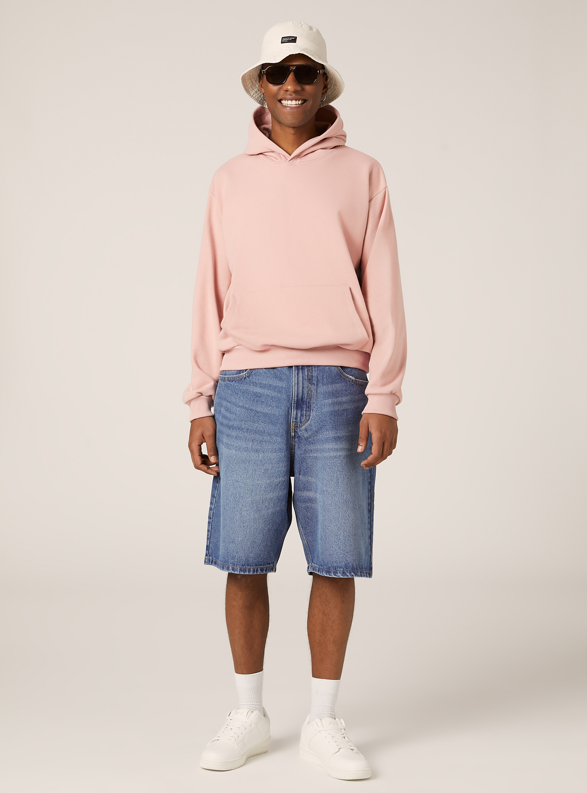 Boxy fit hoodie, PK3 PINK LIGHT