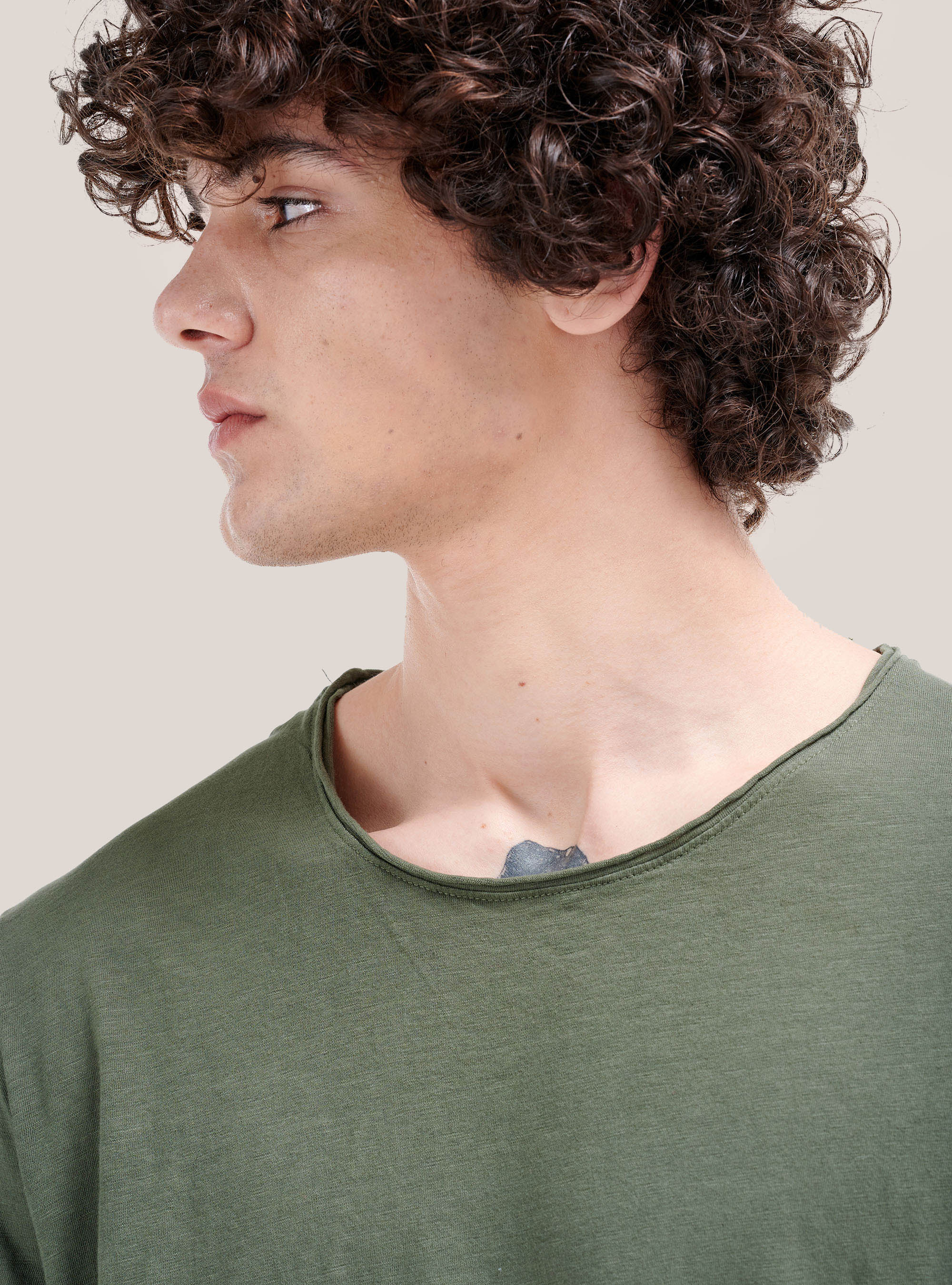 Maglietta in cotone combed, C5587 KAKY