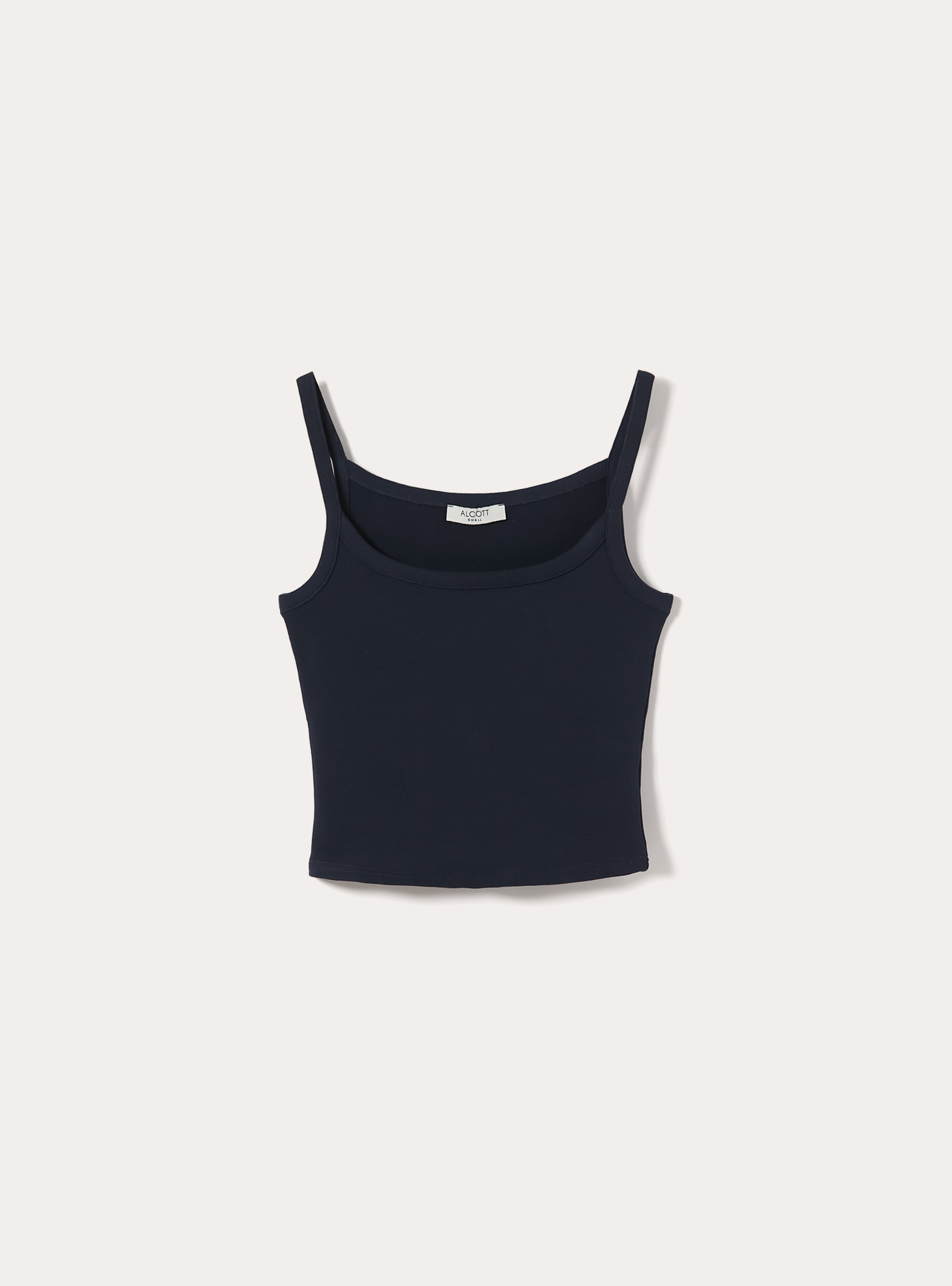 Canotta crop a coste basic, NA3 NAVY LIGHT