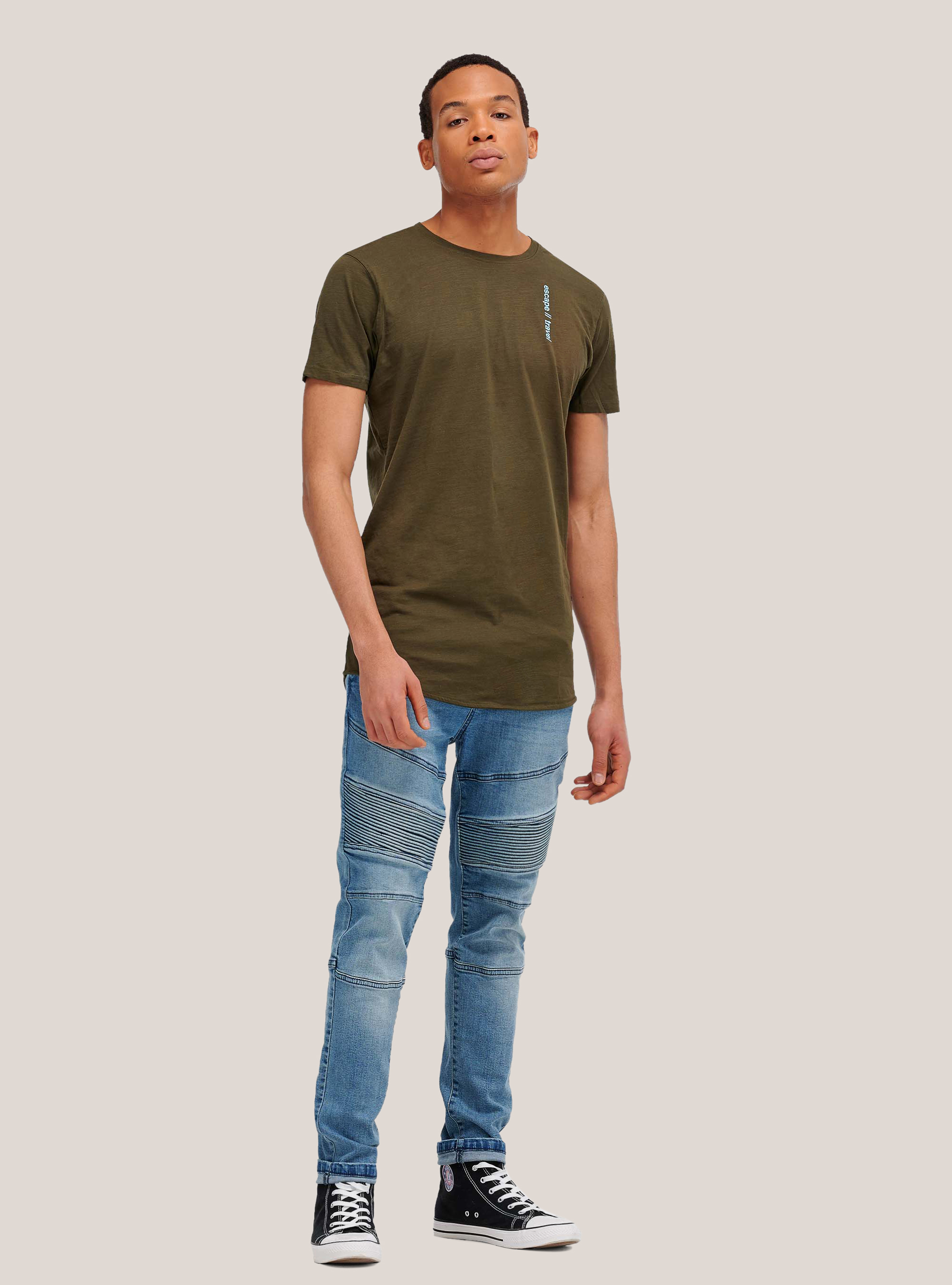 Essential oversize fit t-shirt, KAKI