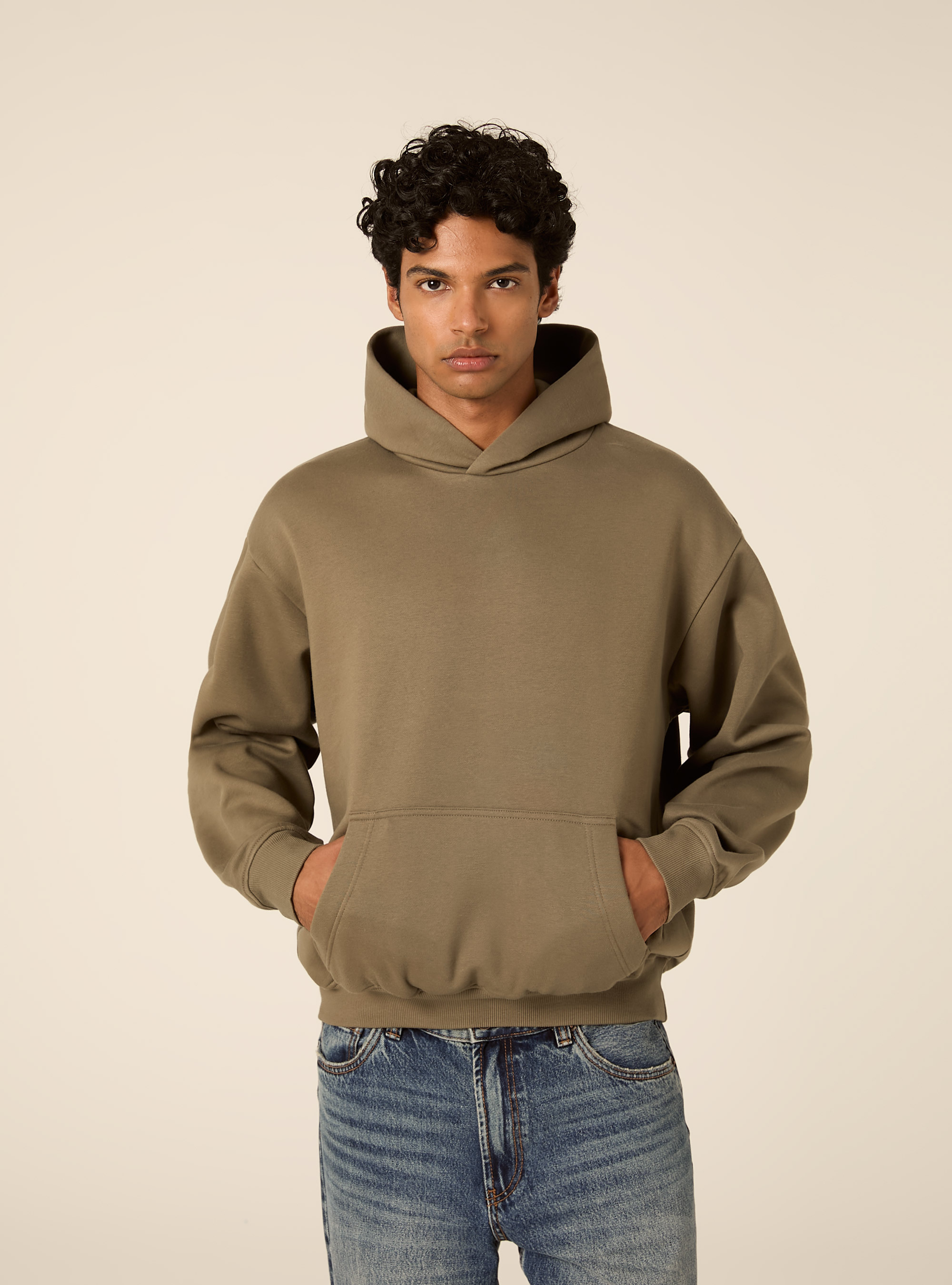 Felpa con cappuccio boxy fit, KY2 KAKY MEDIUM